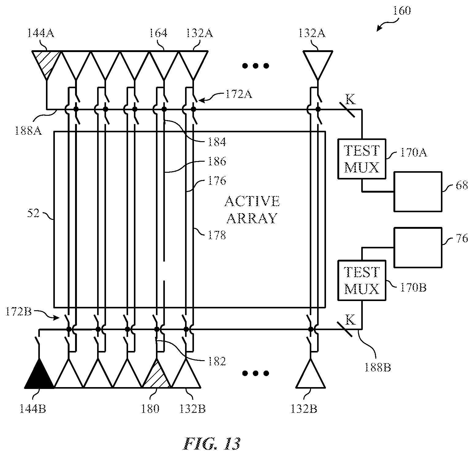 Patent US11783739 Figure 9 – On-chip testing architecture for display system