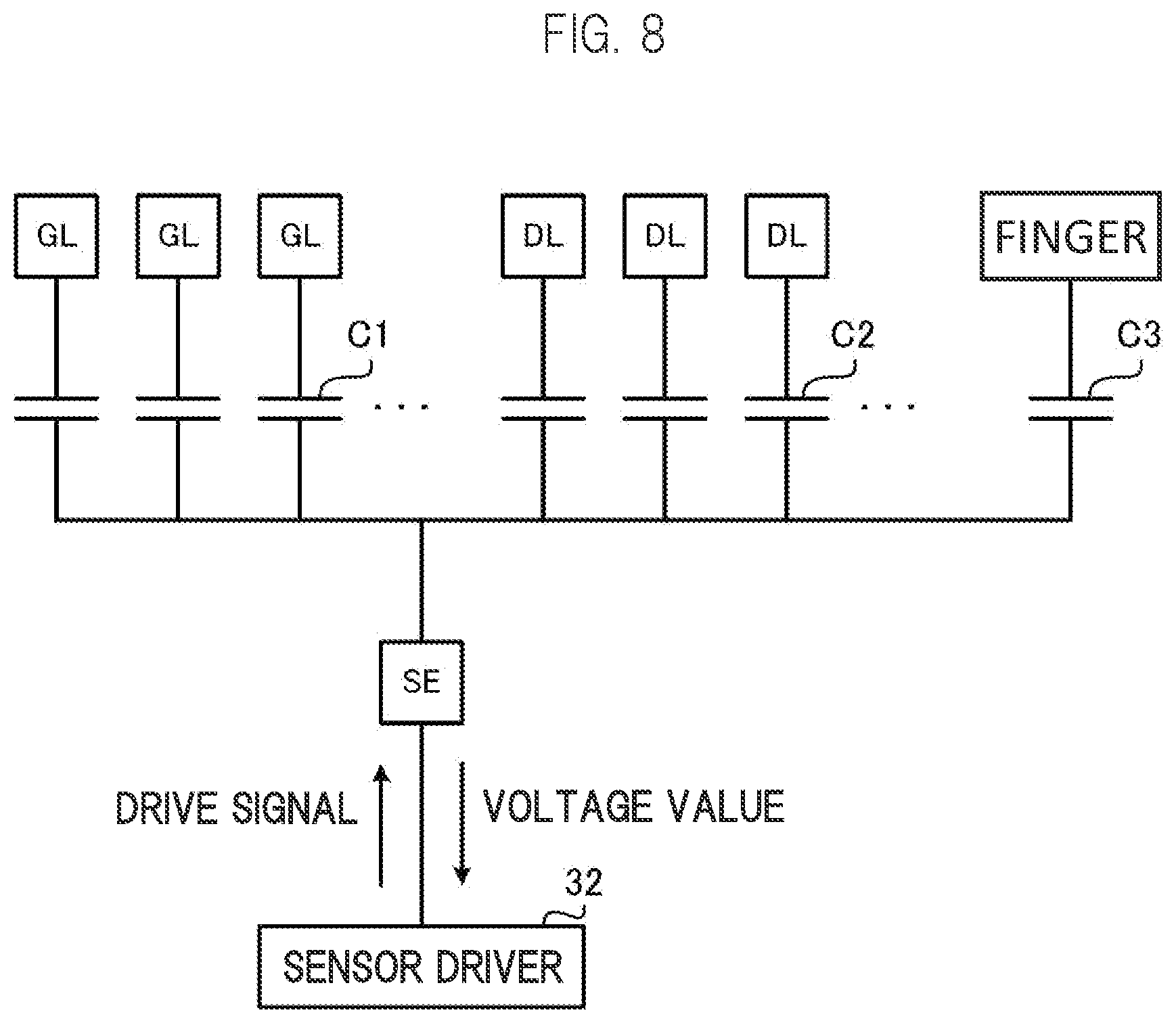 Patent US11783741 Figure 8 – Liquid crystal display device and line defect detection method