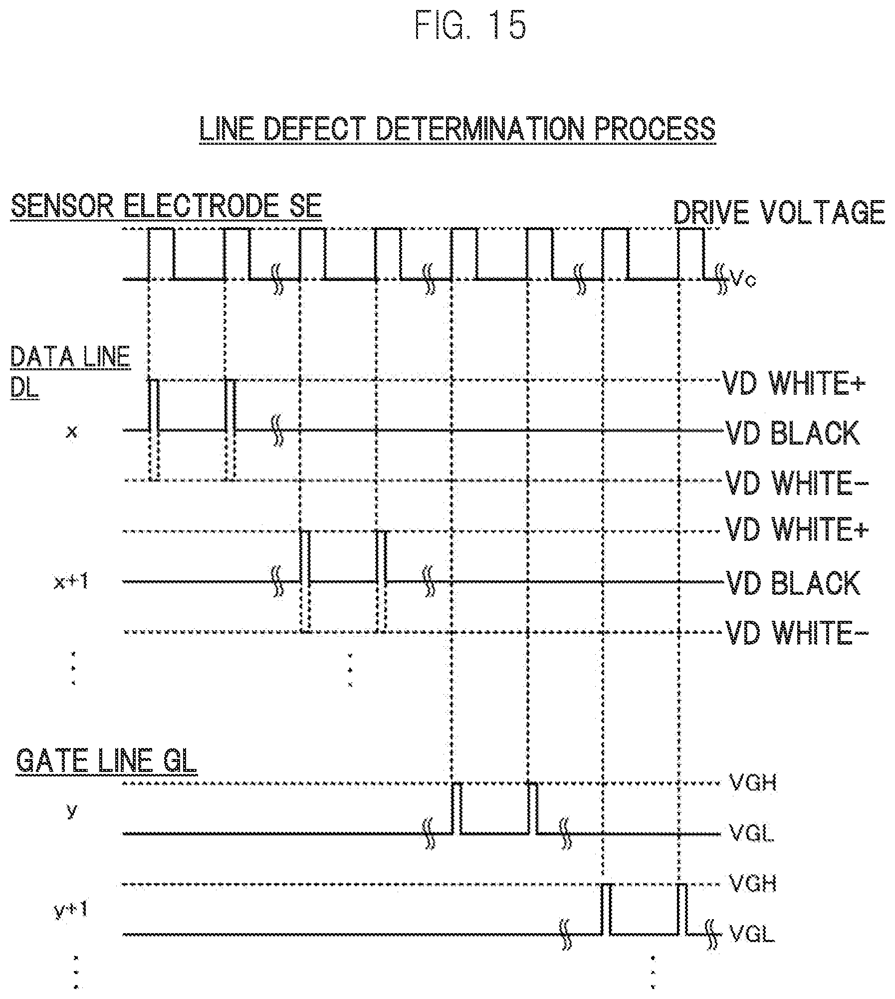 Patent US11783741 Figure 15 – Liquid crystal display device and line defect detection method