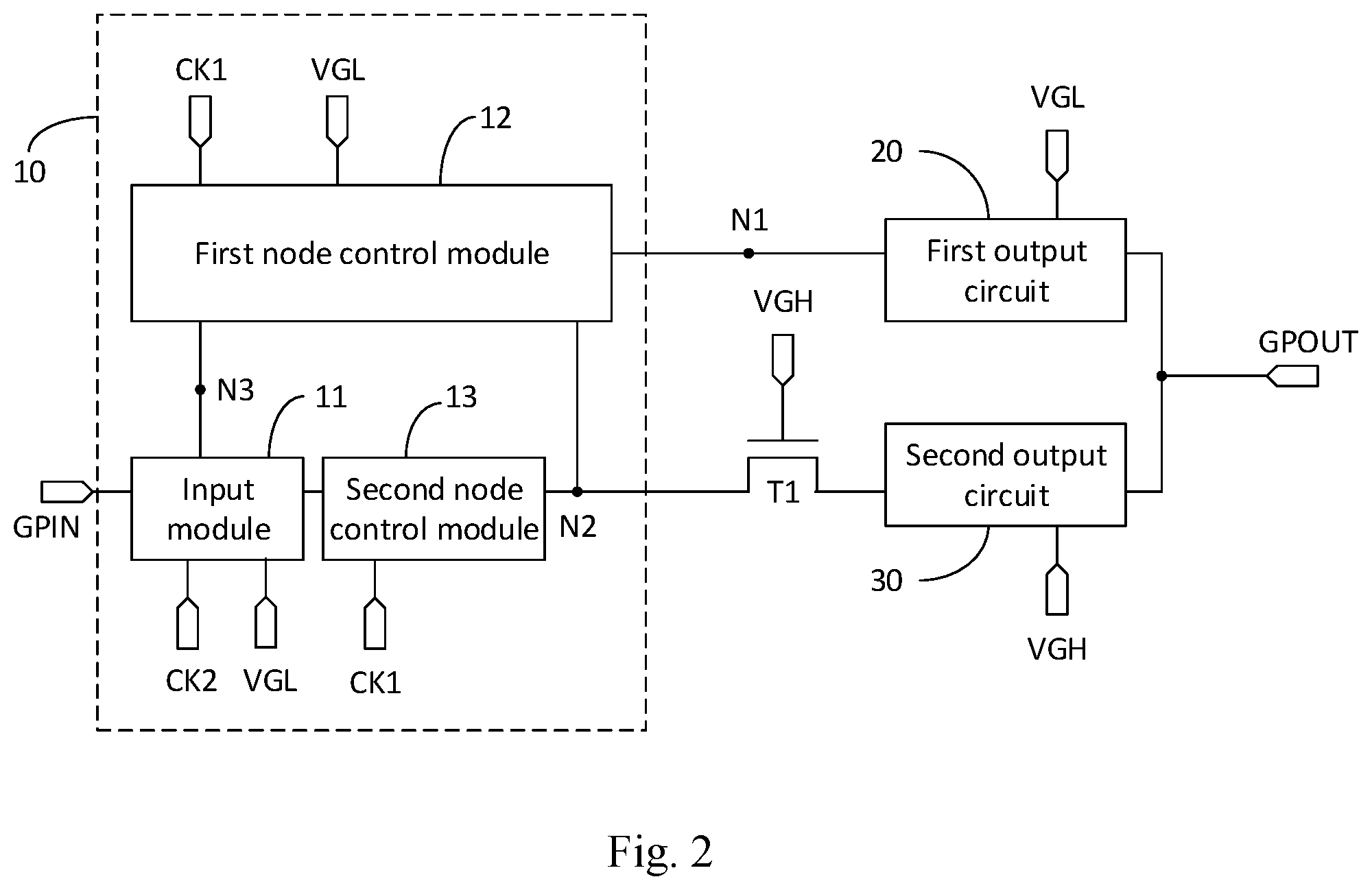 Patent US11783743 Figure 2 – Shifting register, driving method thereof, driving circuit and display device