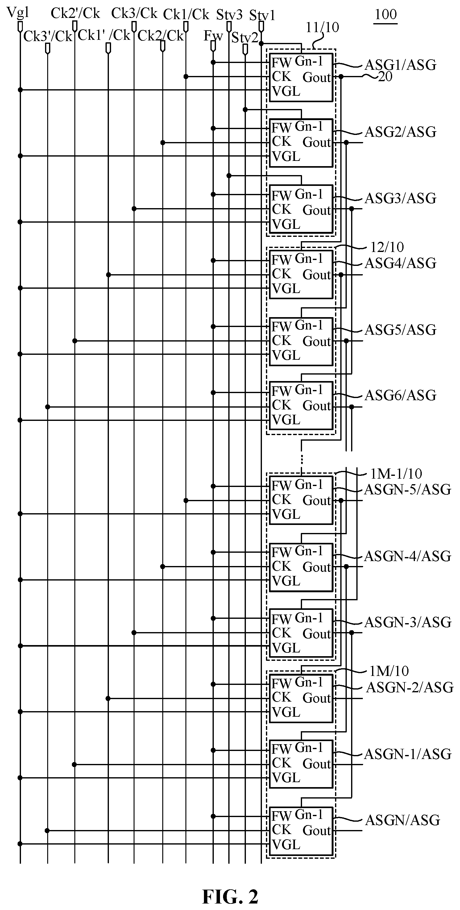 Patent US11783753 Figure 2 – Shift register circuit, display panel and display device