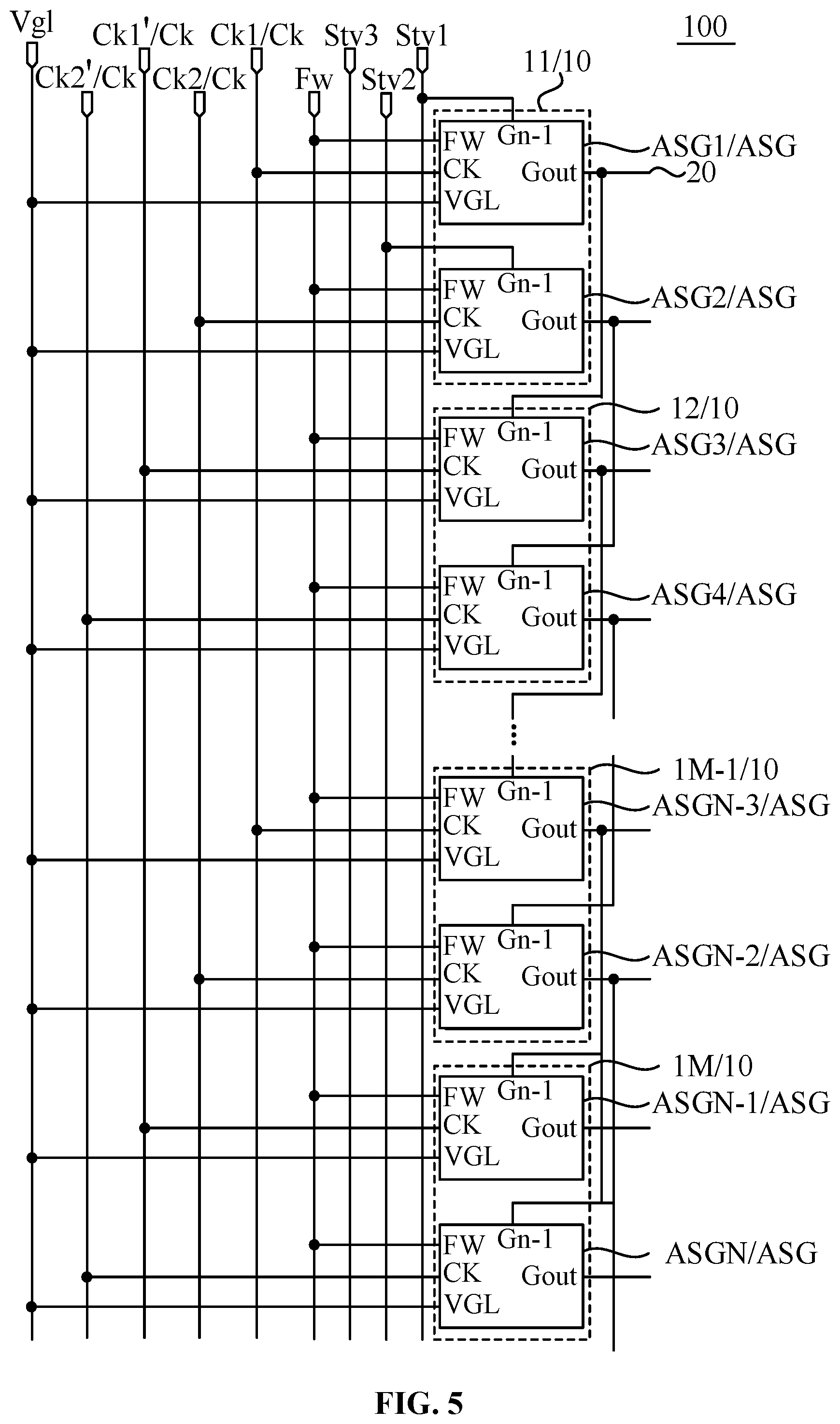 Patent US11783753 Figure 5 – Shift register circuit, display panel and display device