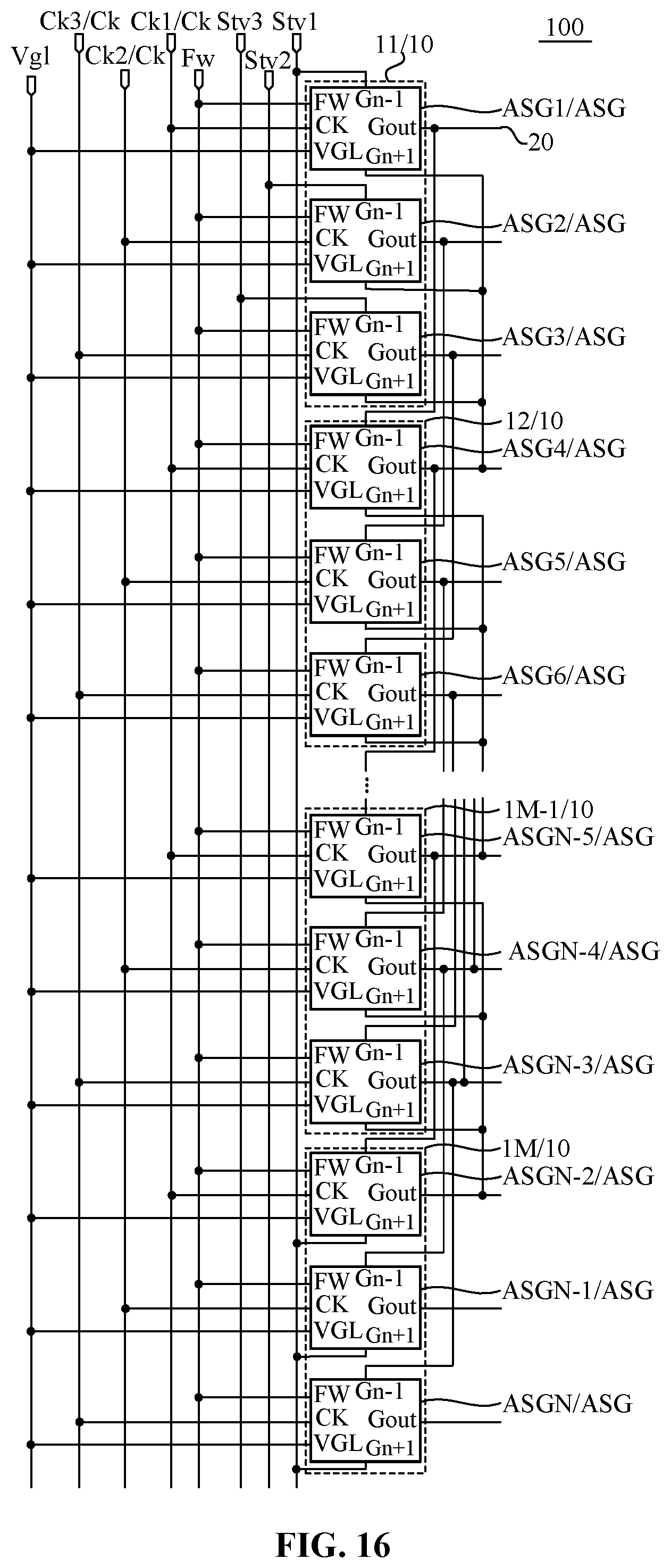 Patent US11783753 Figure 16 – Shift register circuit, display panel and display device