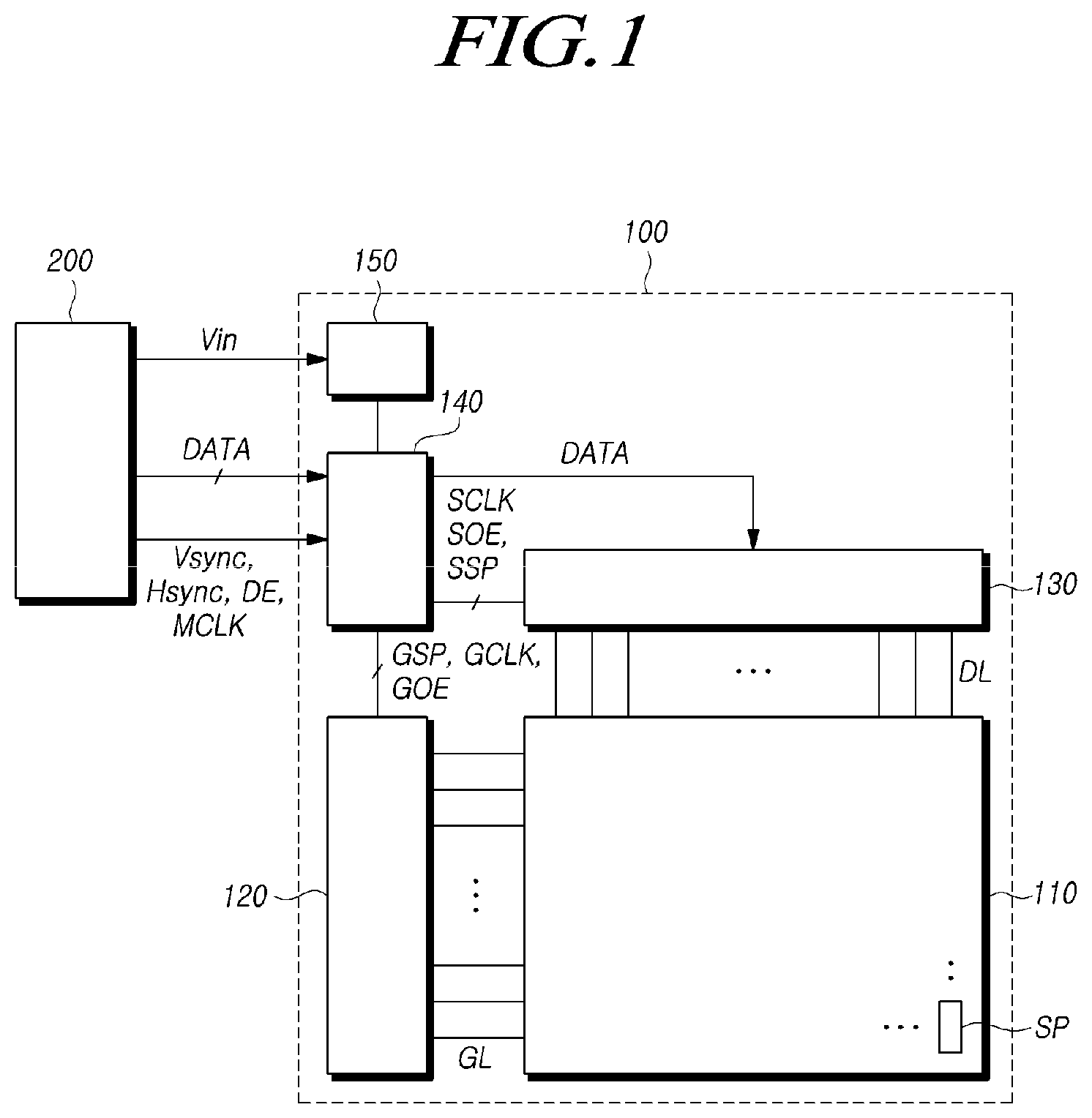 Patent US11783755 Figure 1 – Display device and display driving method