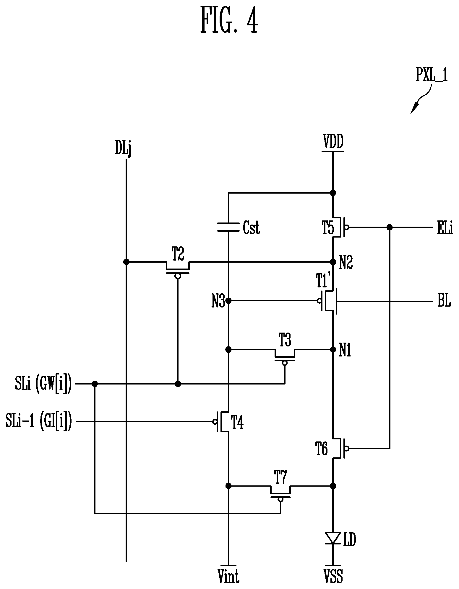Patent US11783758 Figure 4 – Display device having one or more driving periods