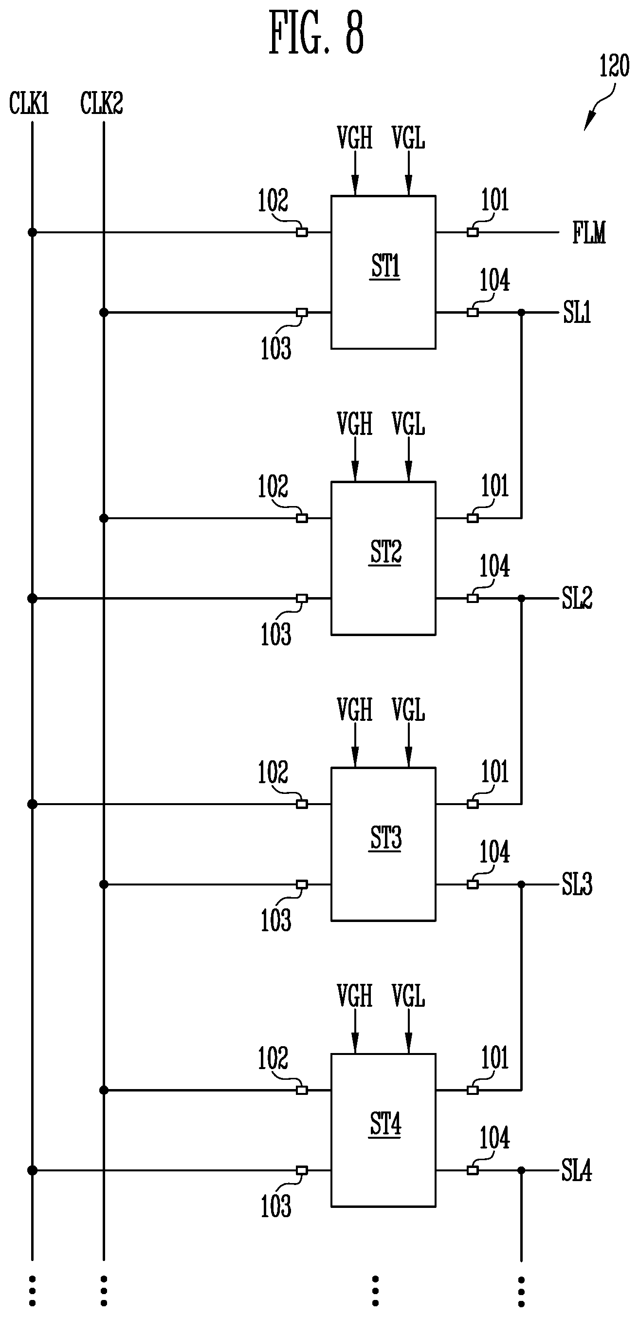 Patent US11783758 Figure 8 – Display device having one or more driving periods