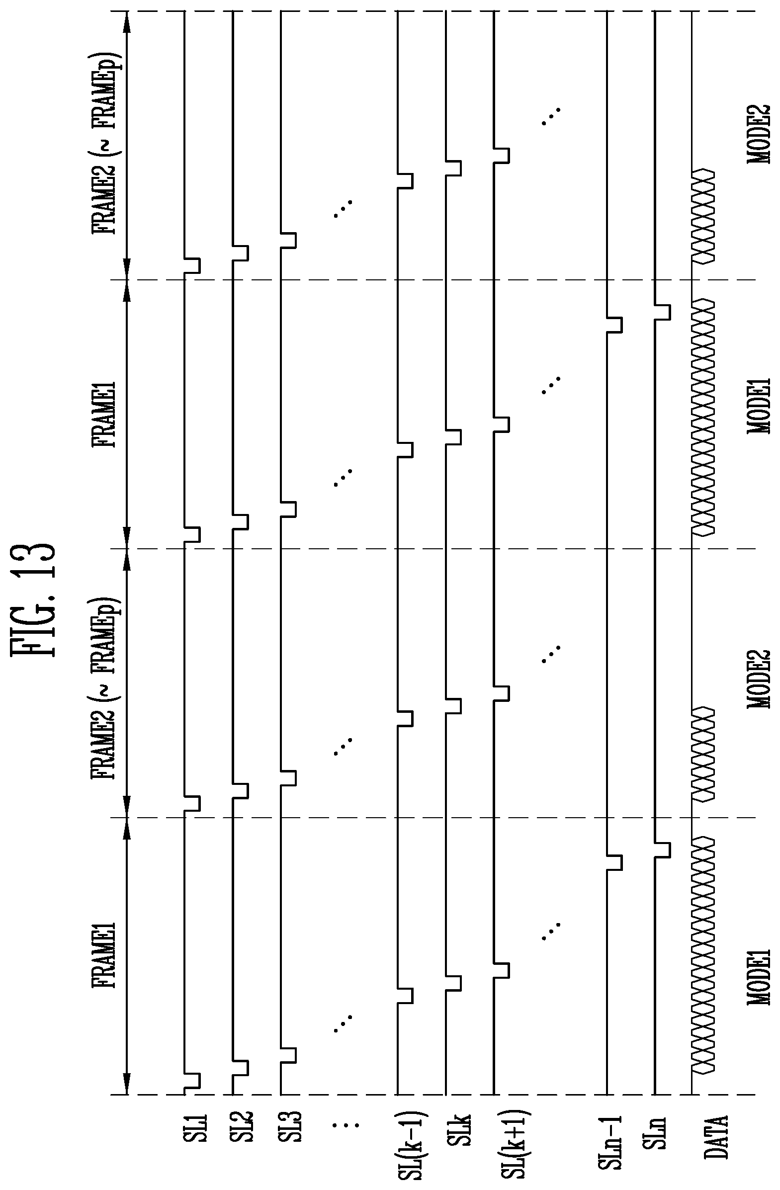 Patent US11783758 Figure 13 – Display device having one or more driving periods