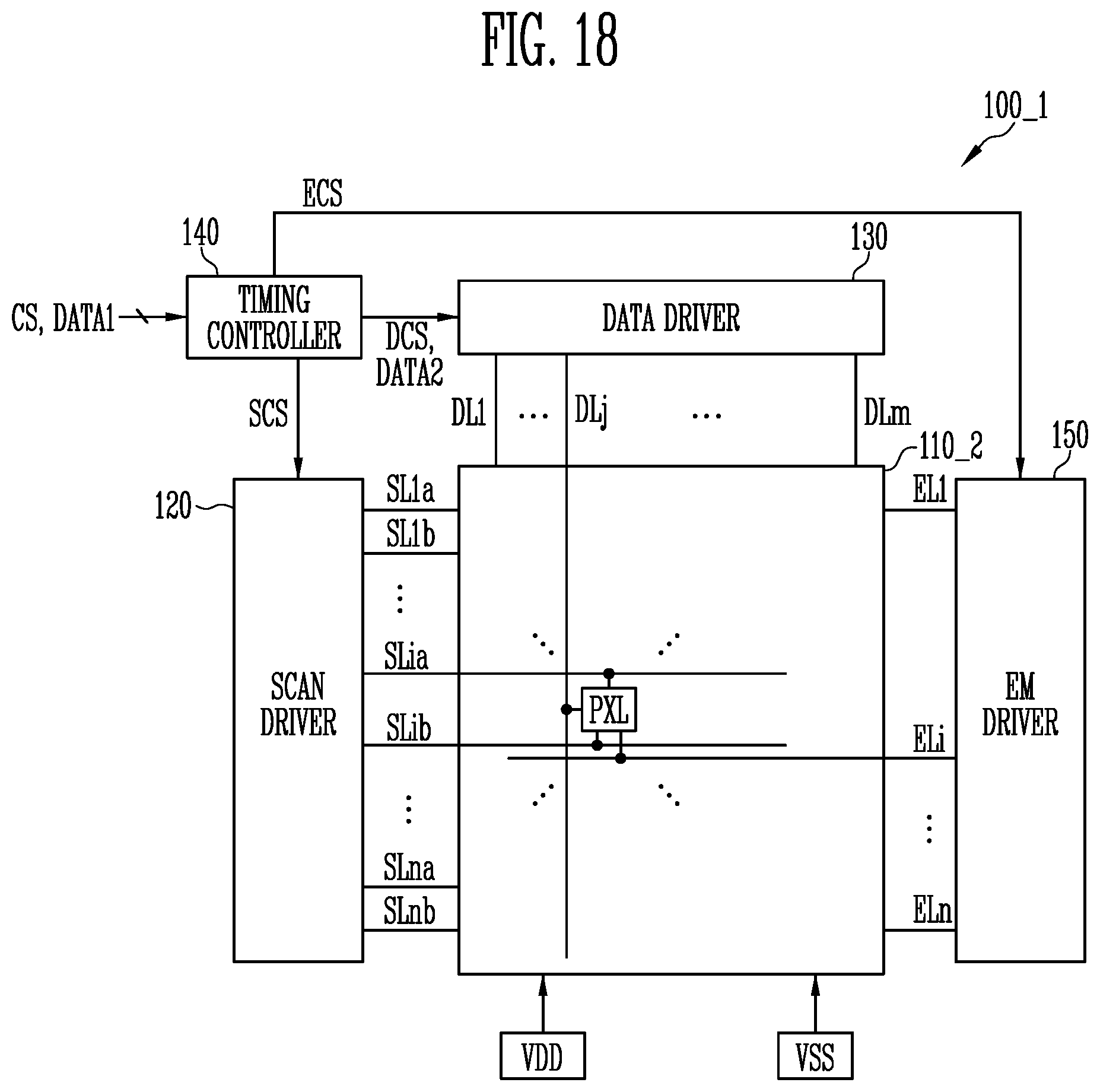 Patent US11783758 Figure 18 – Display device having one or more driving periods