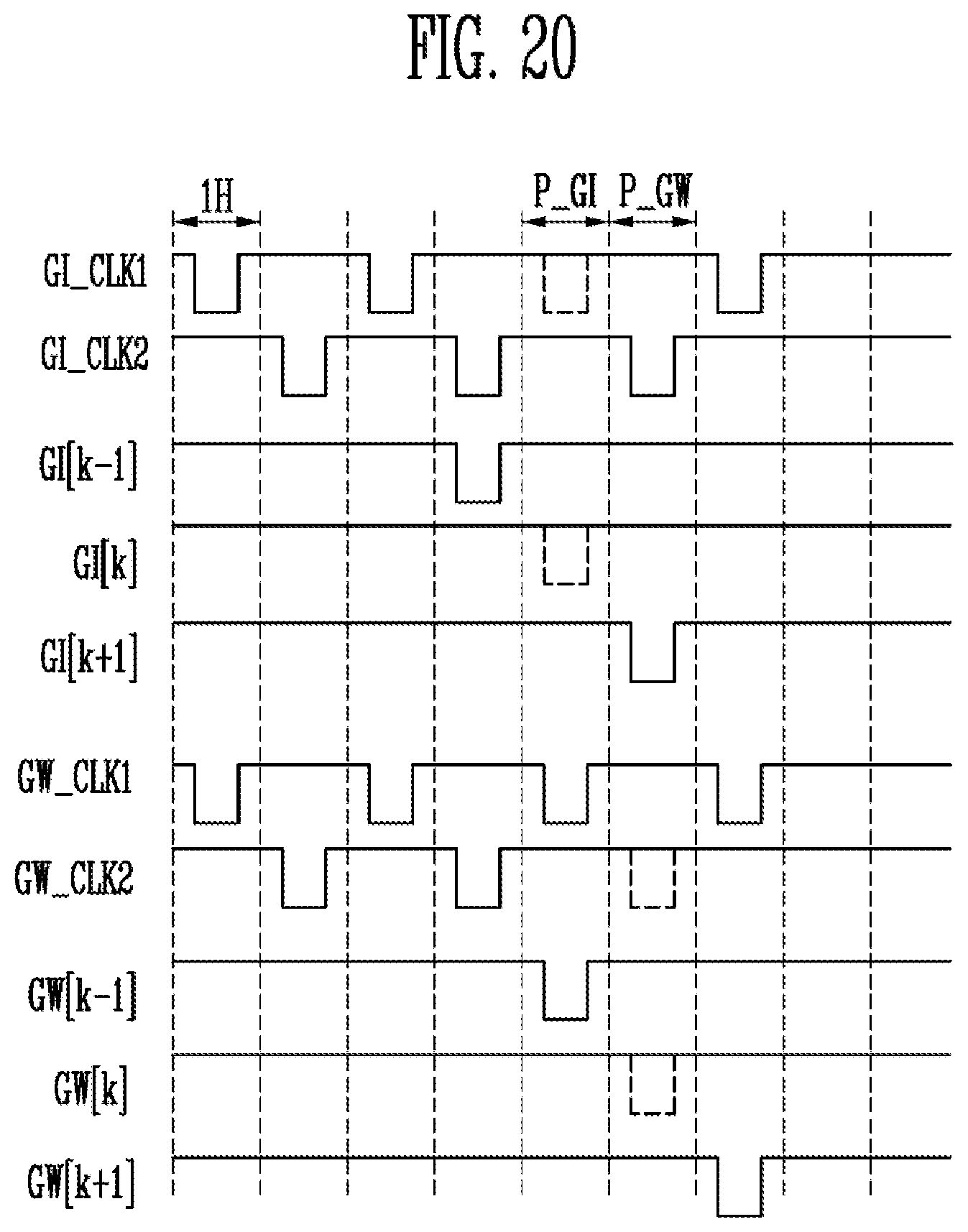 Patent US11783758 Figure 20 – Display device having one or more driving periods
