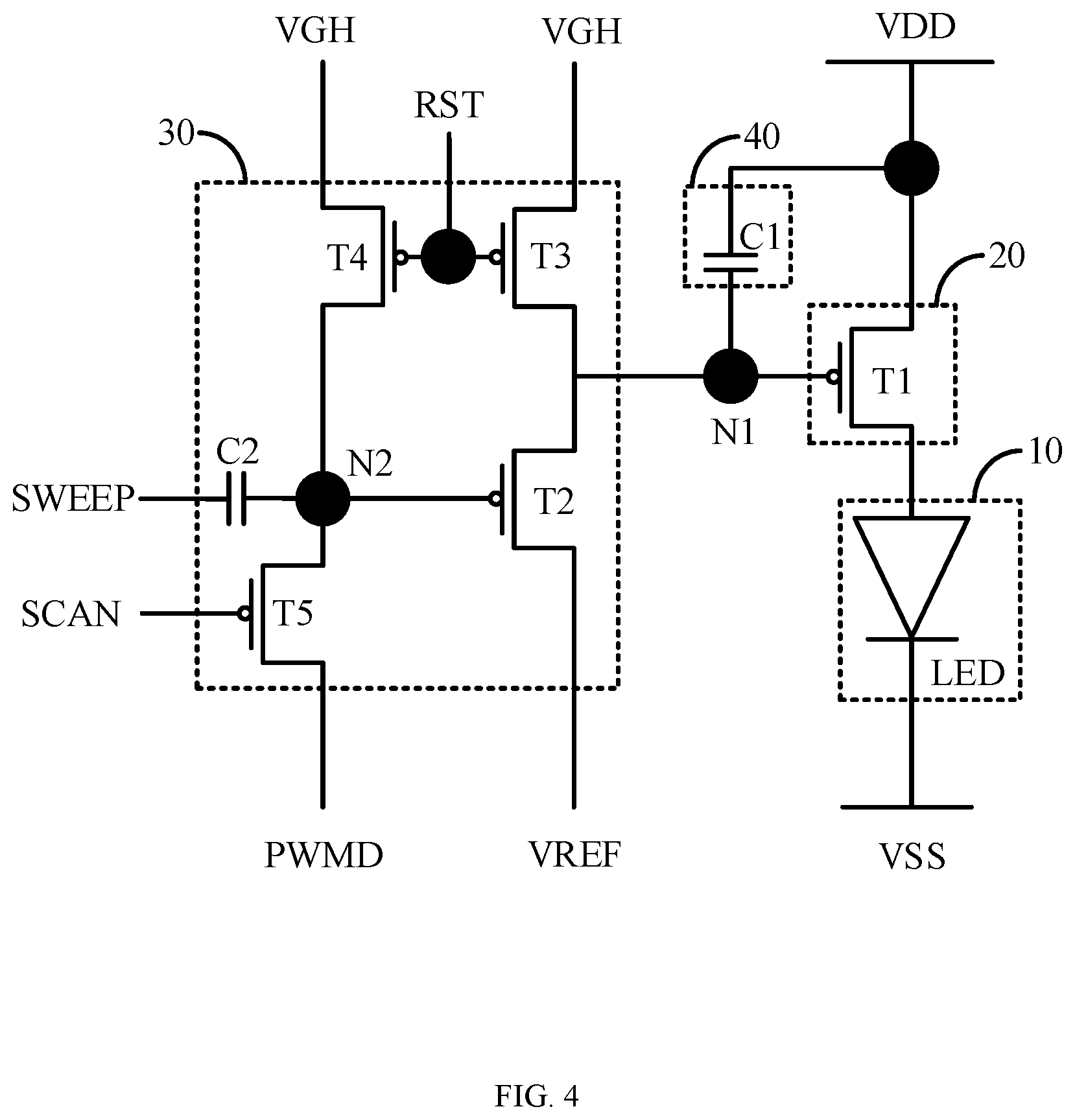 Patent US11783760 Figure 4 – Pixel circuit and display panel