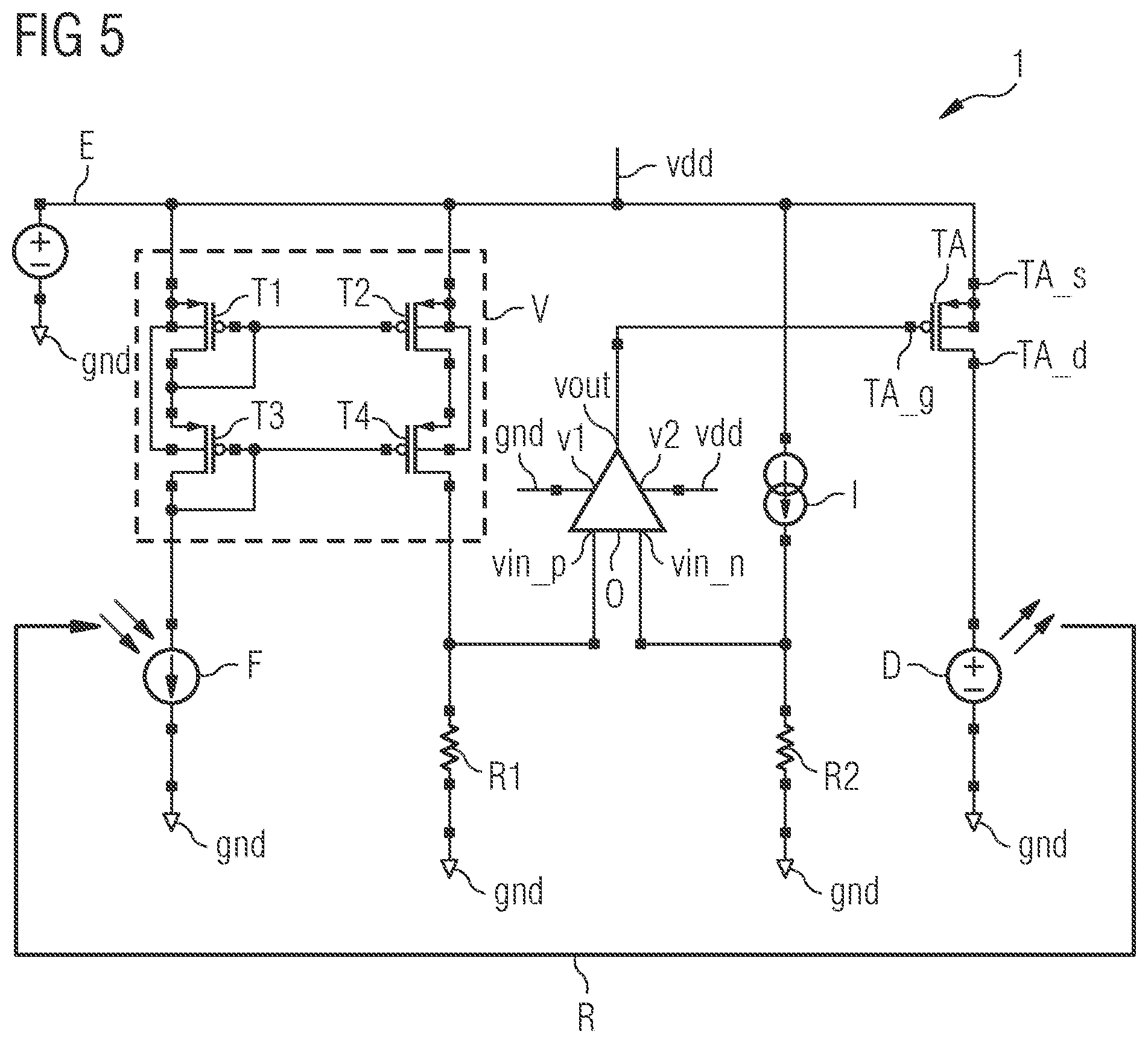 Patent US11783762 Figure 5 – Device and method for operating a diode array