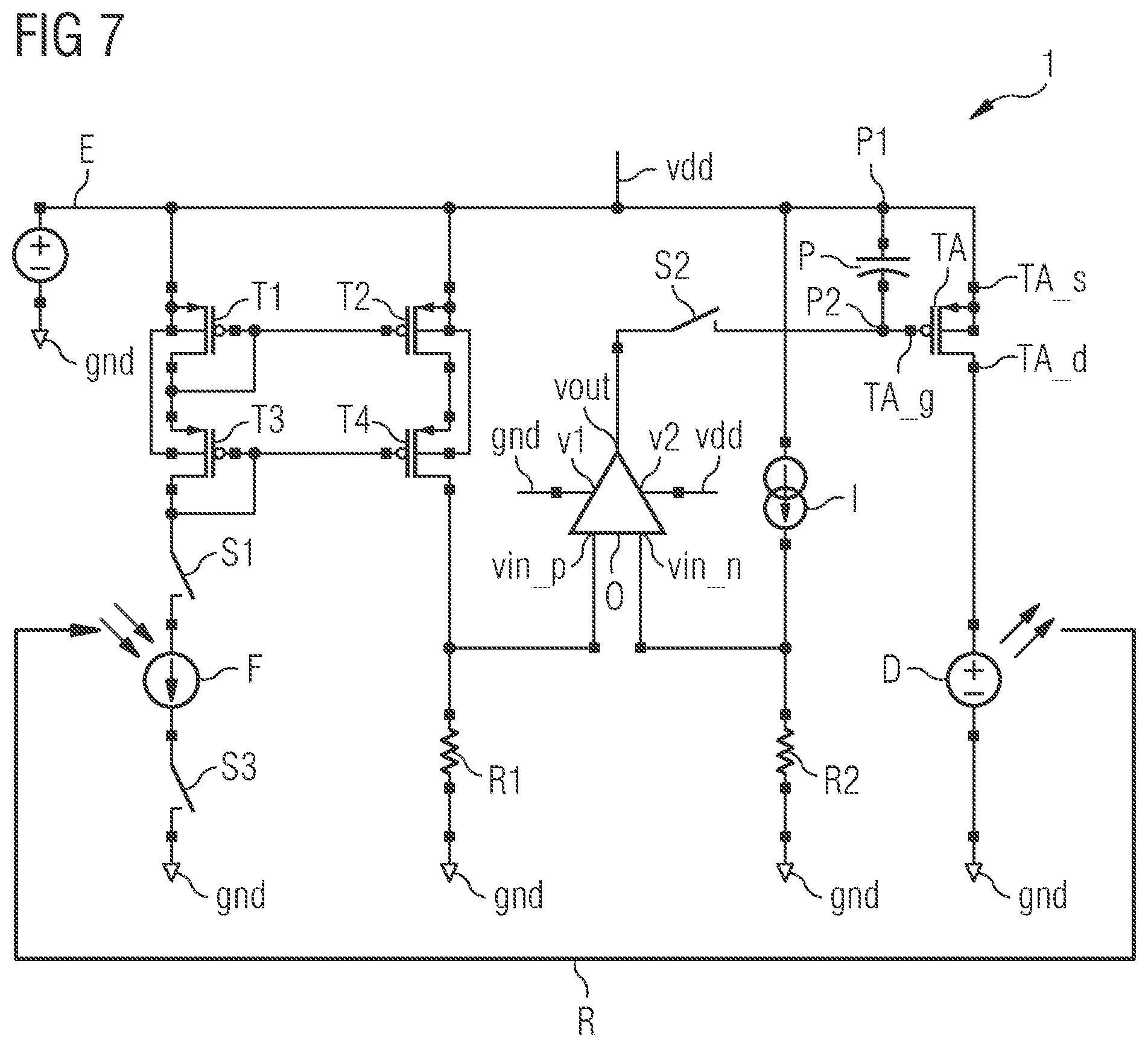 Patent US11783762 Figure 7 – Device and method for operating a diode array