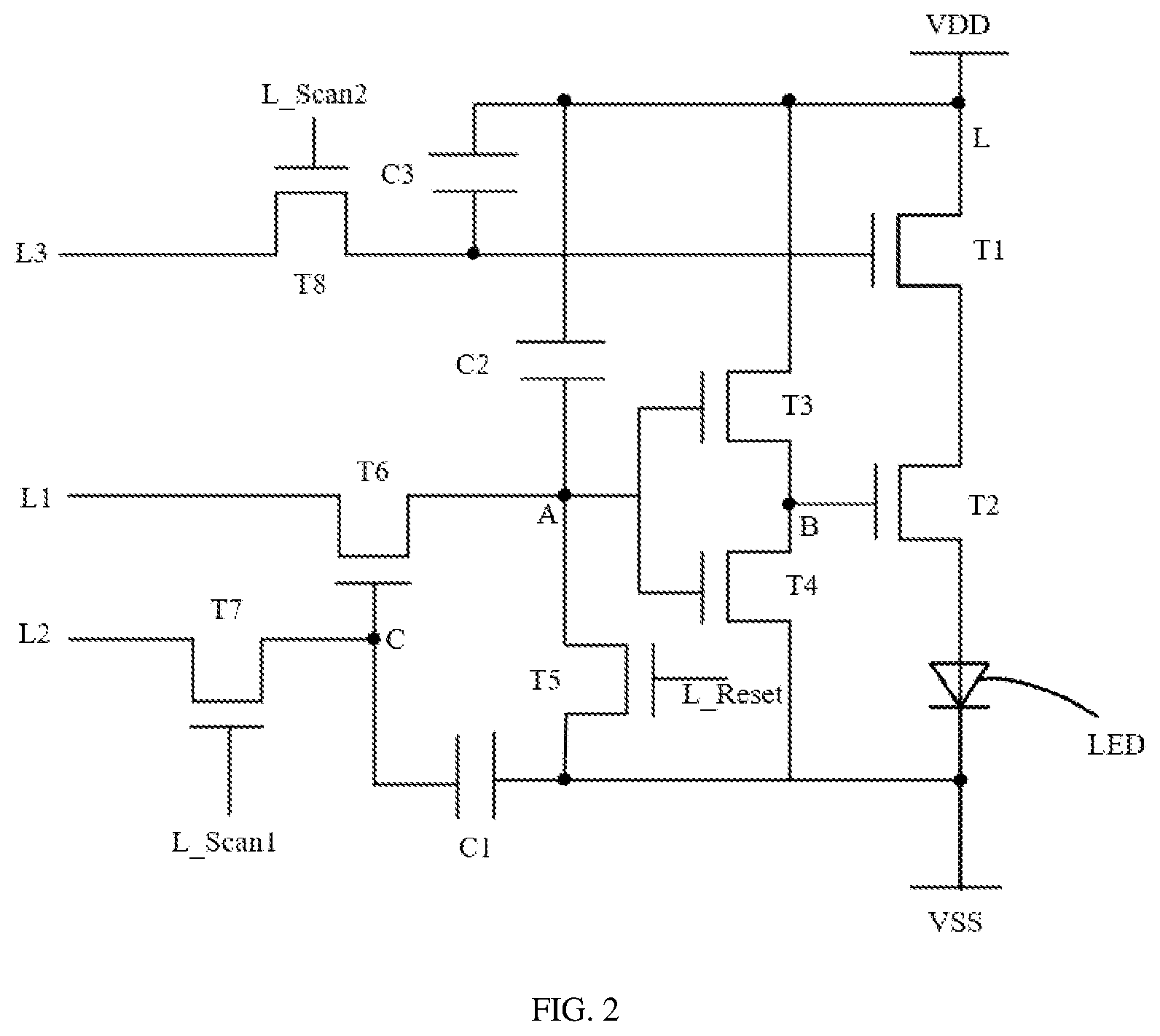 Patent US11783766 Figure 2 – Pixel drive circuit, driving method, and display panel