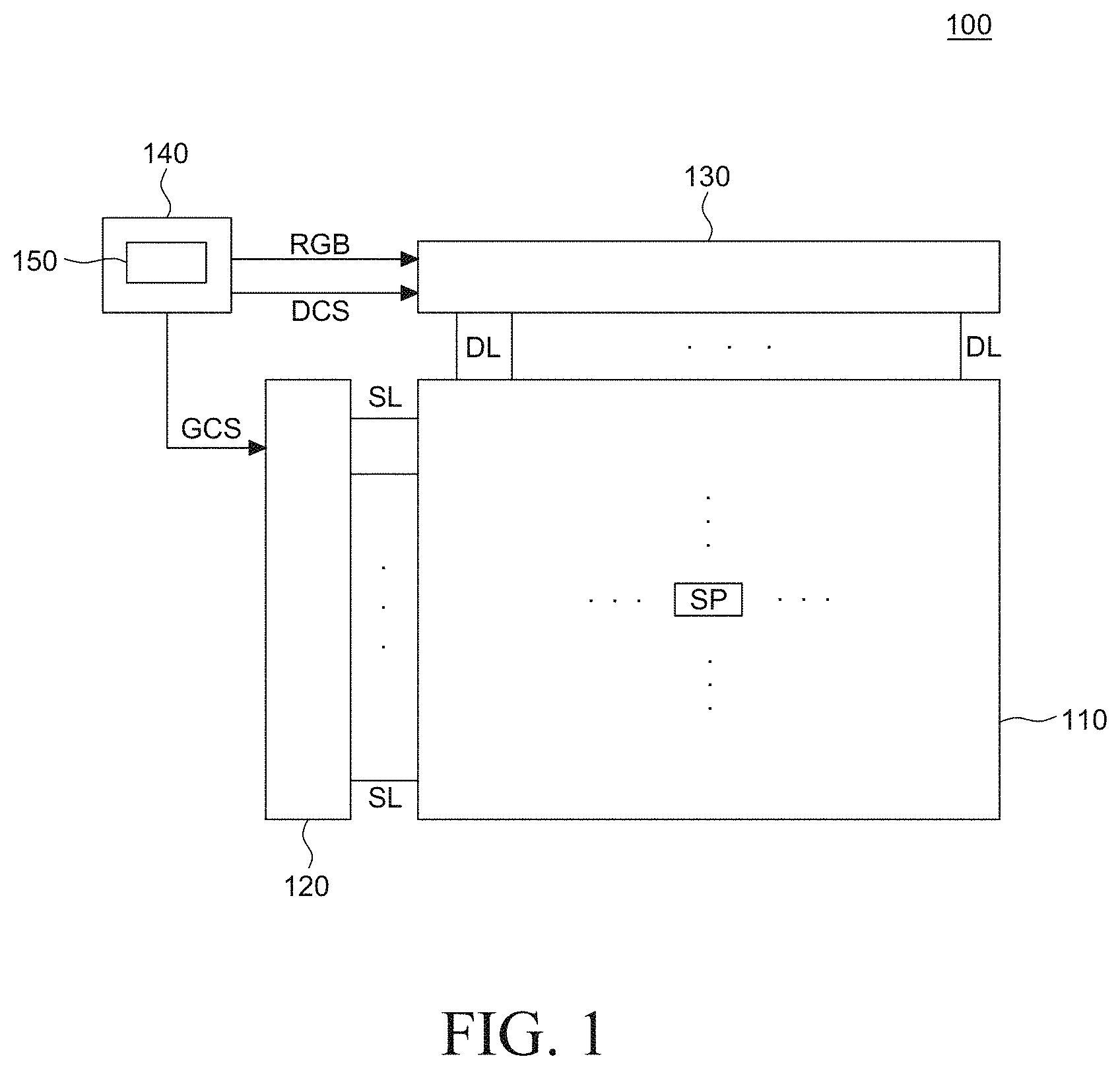 Patent US11783770 Figure 1 – Display device