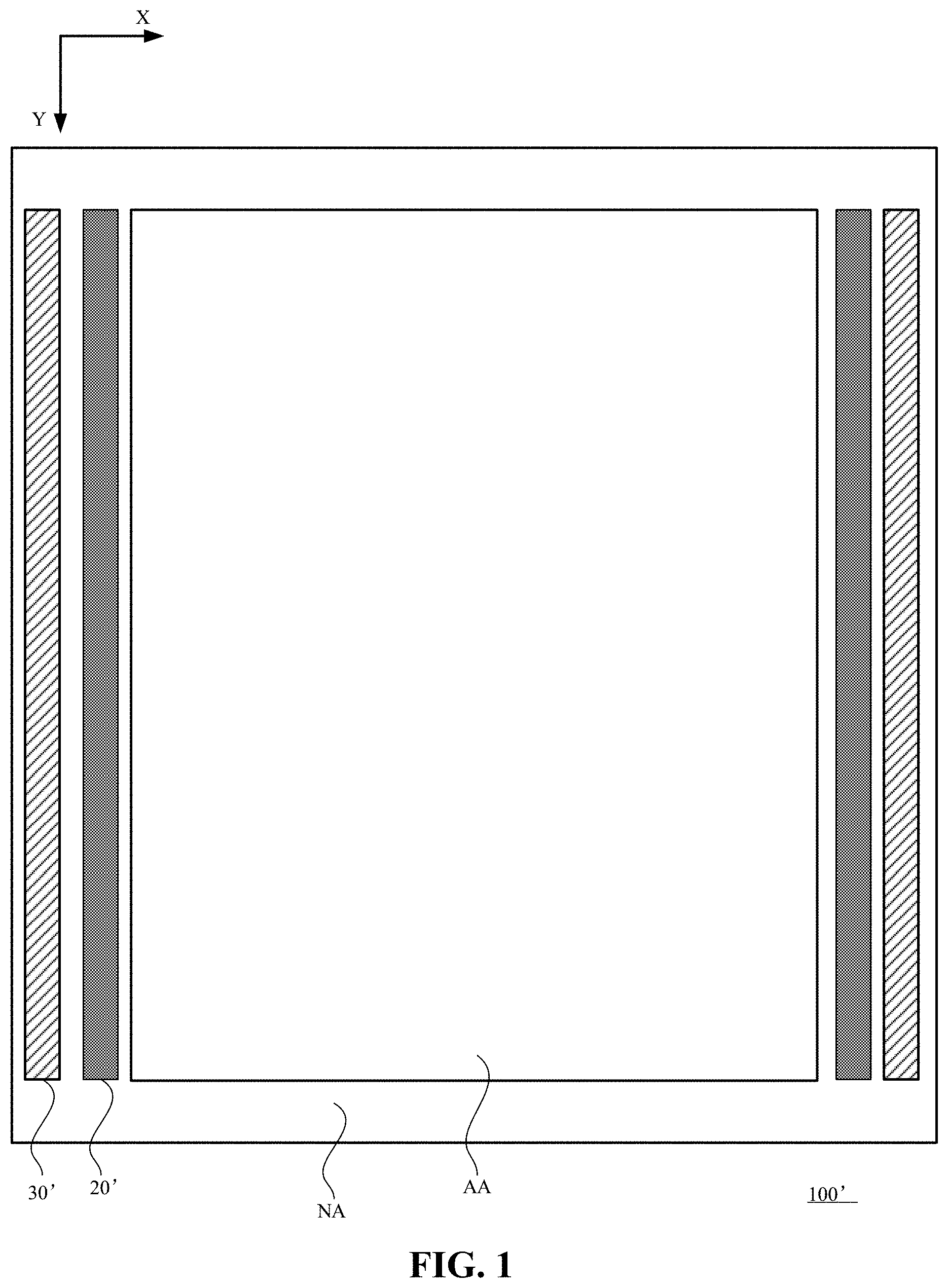 Patent US11783772 Figure 1 – Array substrate, display panel, and display device