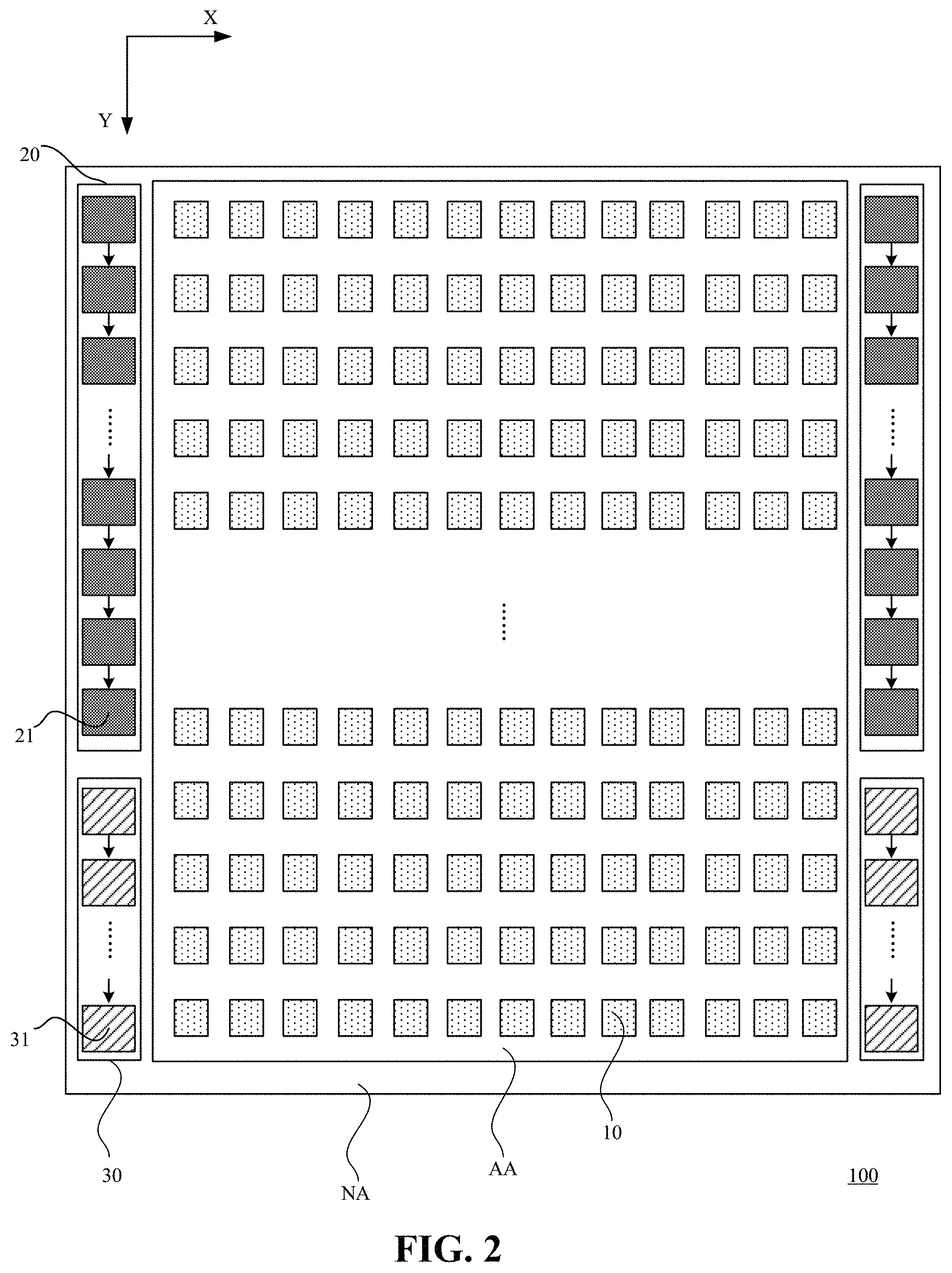 Patent US11783772 Figure 2 – Array substrate, display panel, and display device