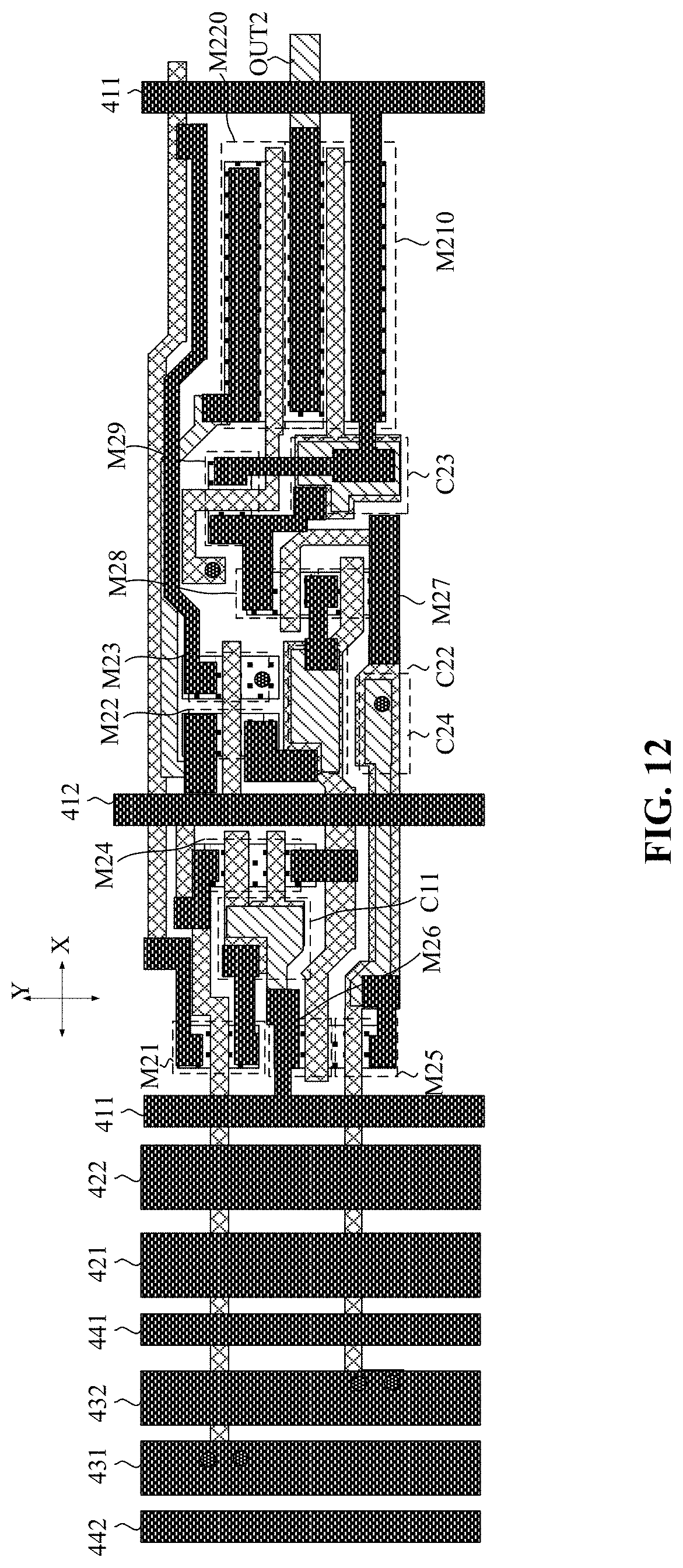 Patent US11783772 Figure 12 – Array substrate, display panel, and display device