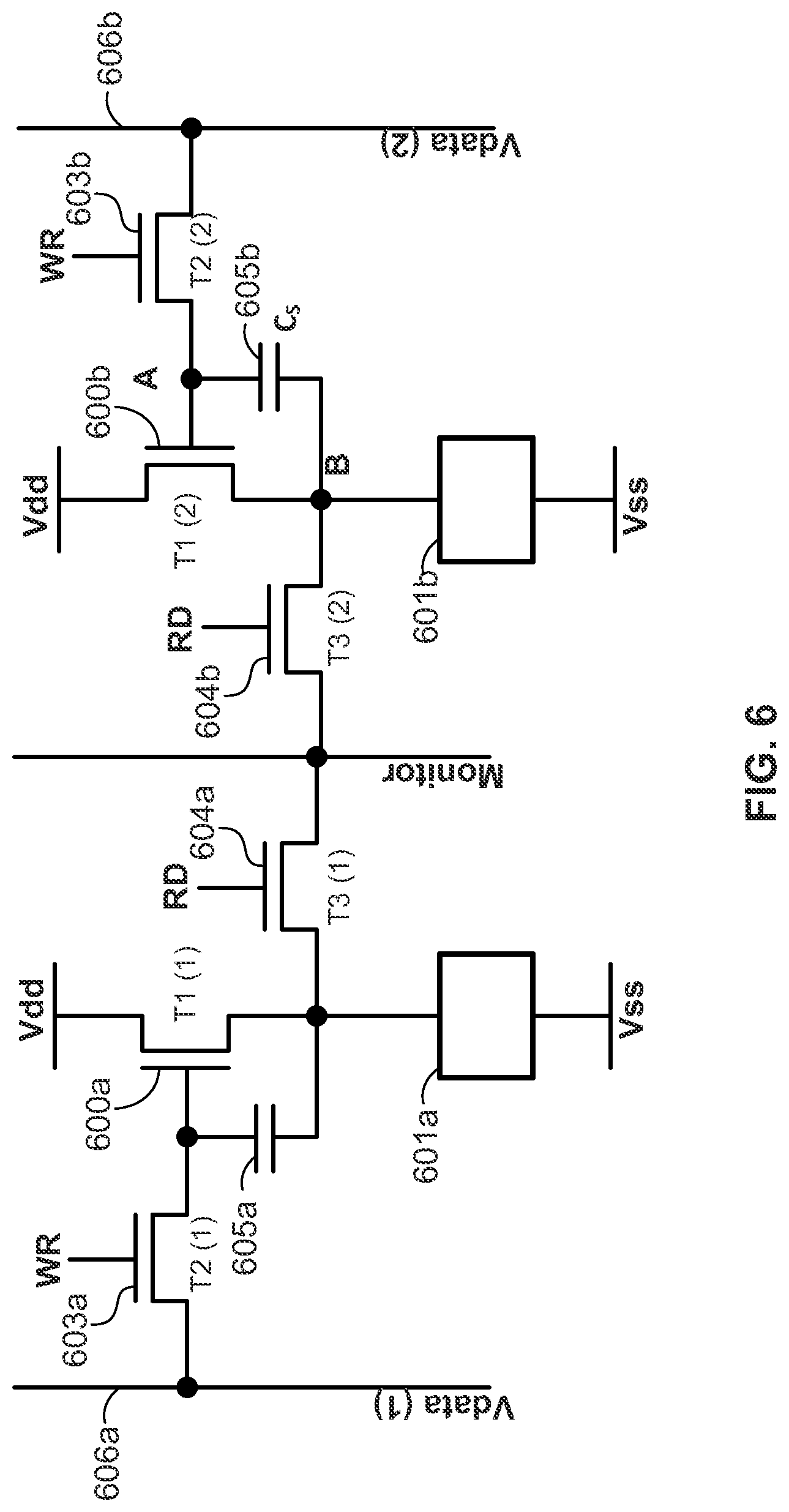 Patent US11783773 Figure 7 – Pixel circuits for AMOLED displays