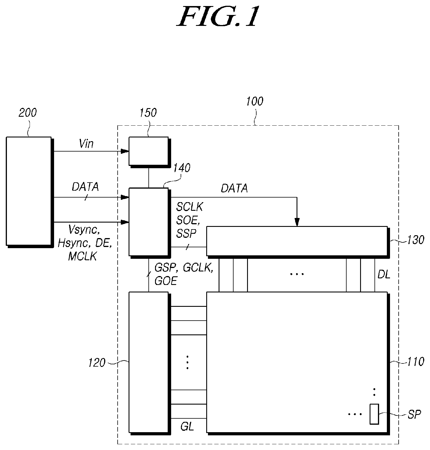Patent US11783774 Figure 1 – Display device, driving circuit and display driving method
