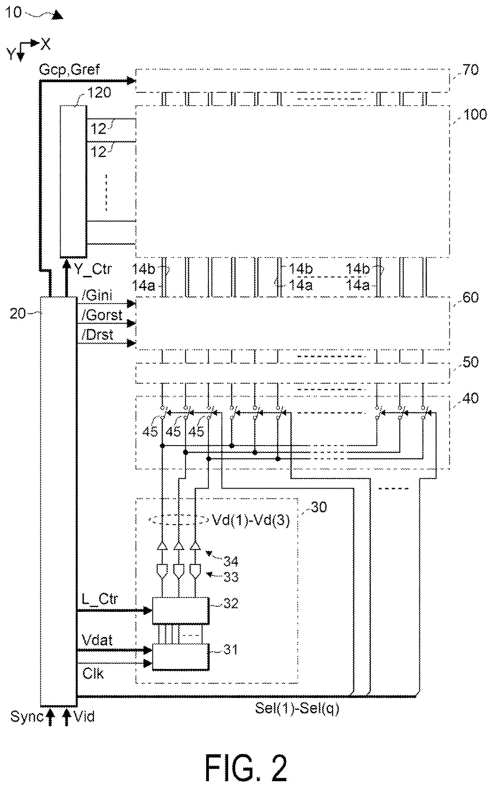 Patent US11783775 Figure 2 – Electro-optical device, driving method for electro-optical device, and electronic apparatus