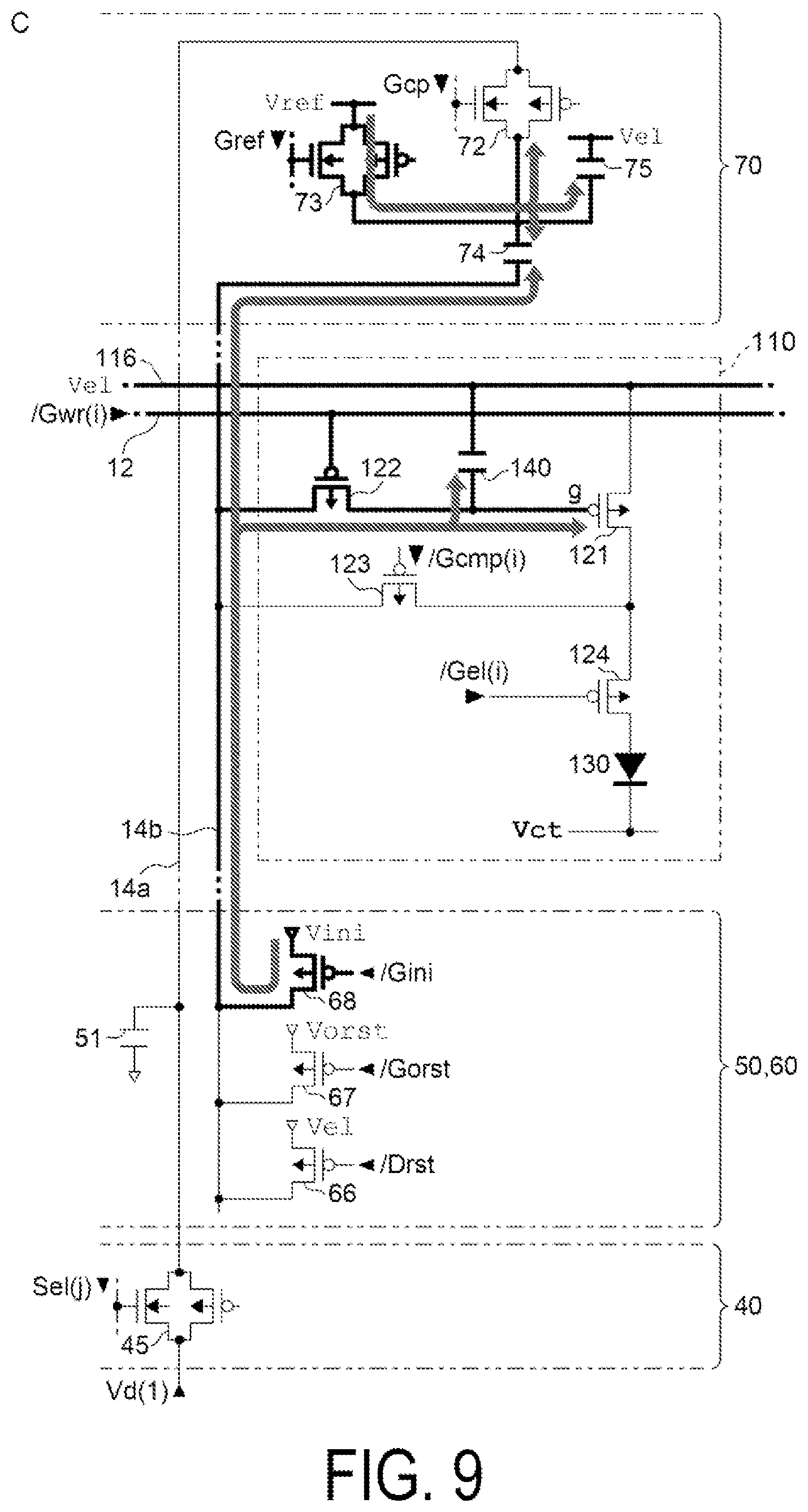 Patent US11783775 Figure 9 – Electro-optical device, driving method for electro-optical device, and electronic apparatus