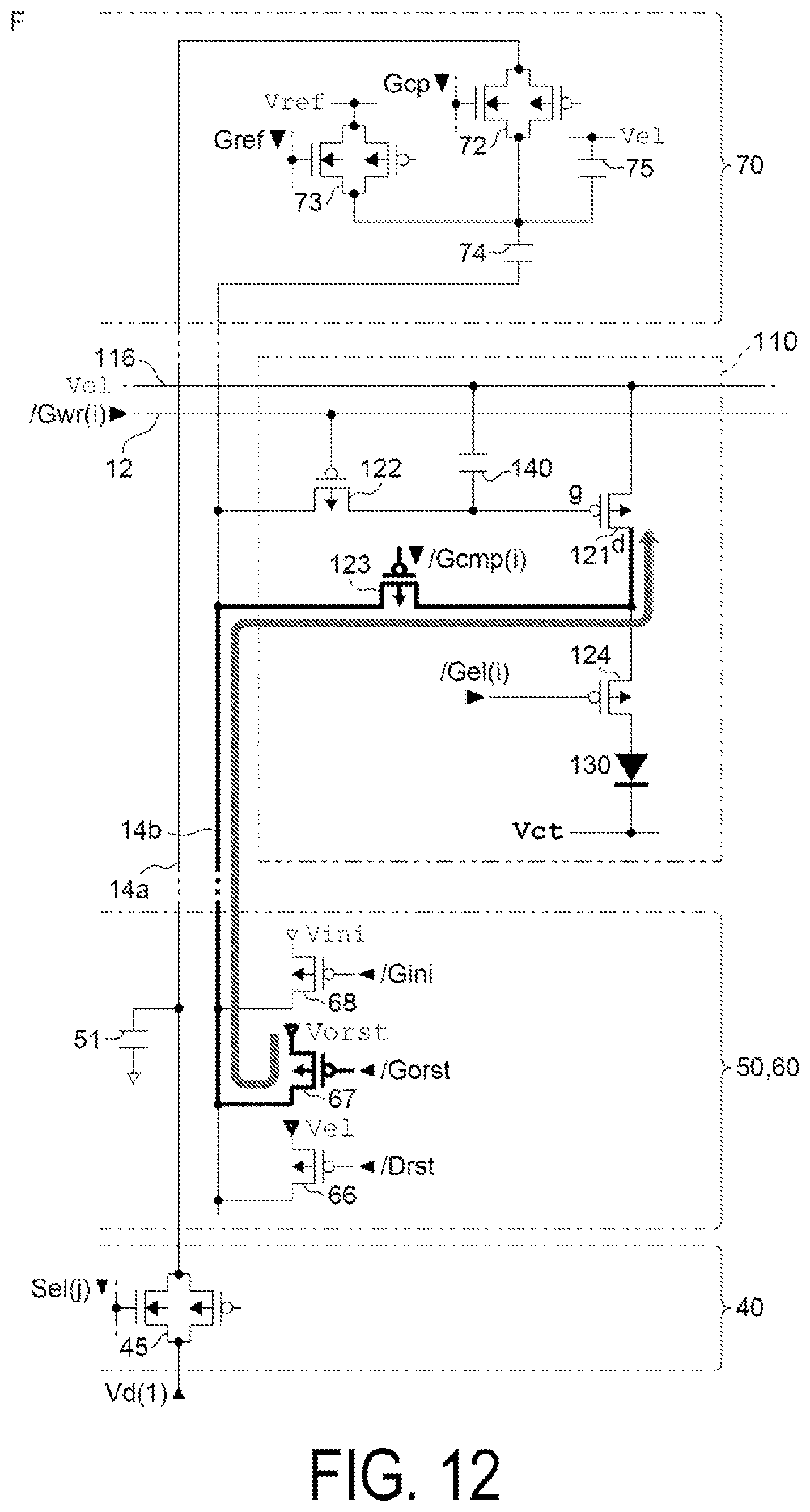 Patent US11783775 Figure 12 – Electro-optical device, driving method for electro-optical device, and electronic apparatus