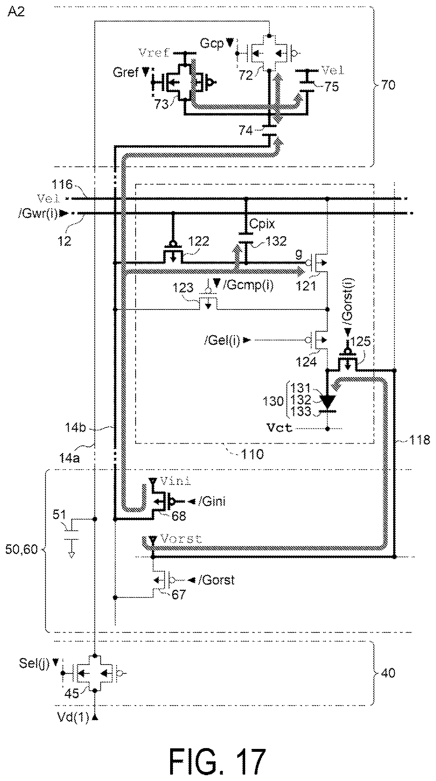 Patent US11783775 Figure 17 – Electro-optical device, driving method for electro-optical device, and electronic apparatus