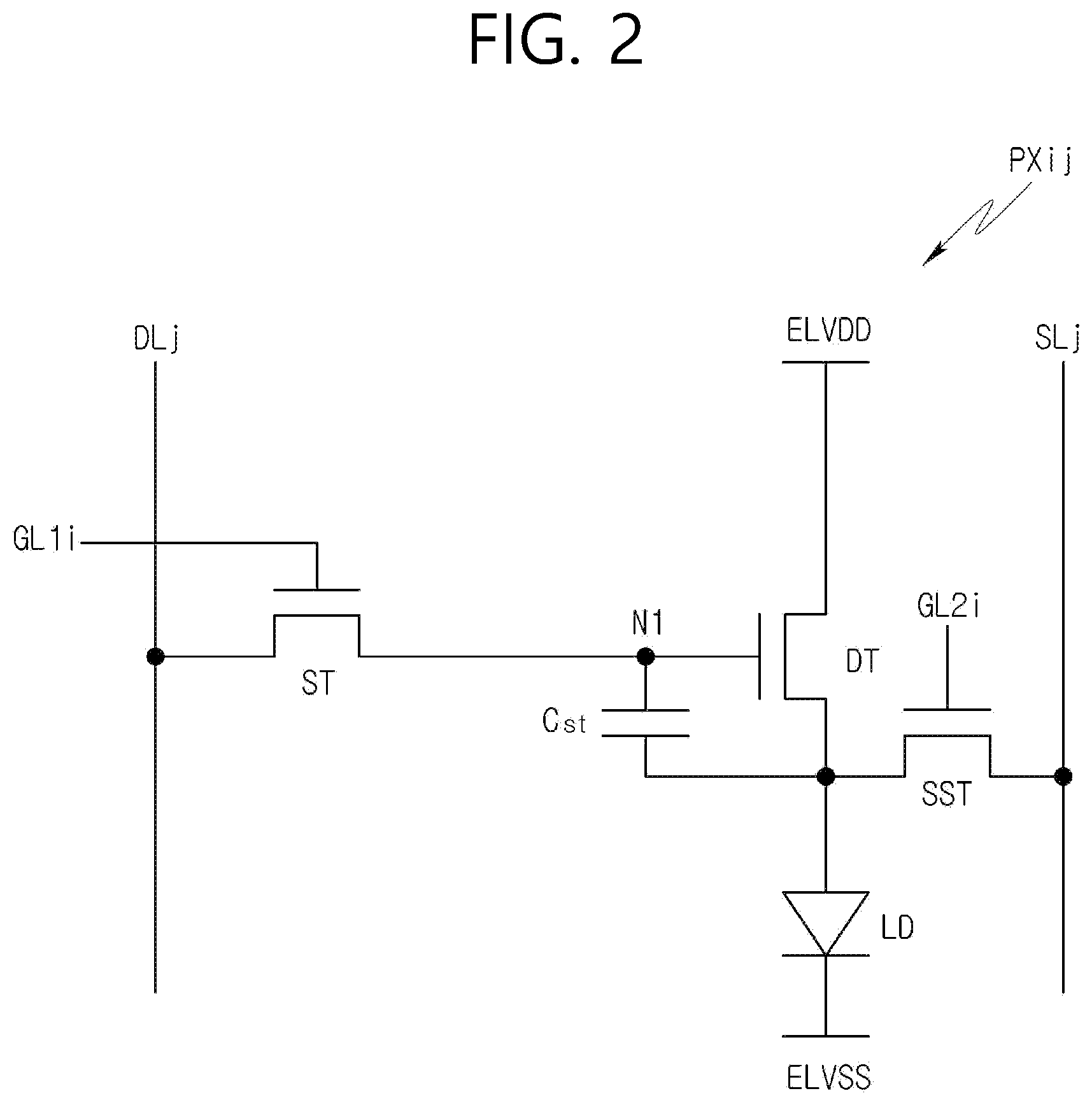 Patent US11783780 Figure 2 – Gate driver for separately charging a node voltage of buffers and display device including the same