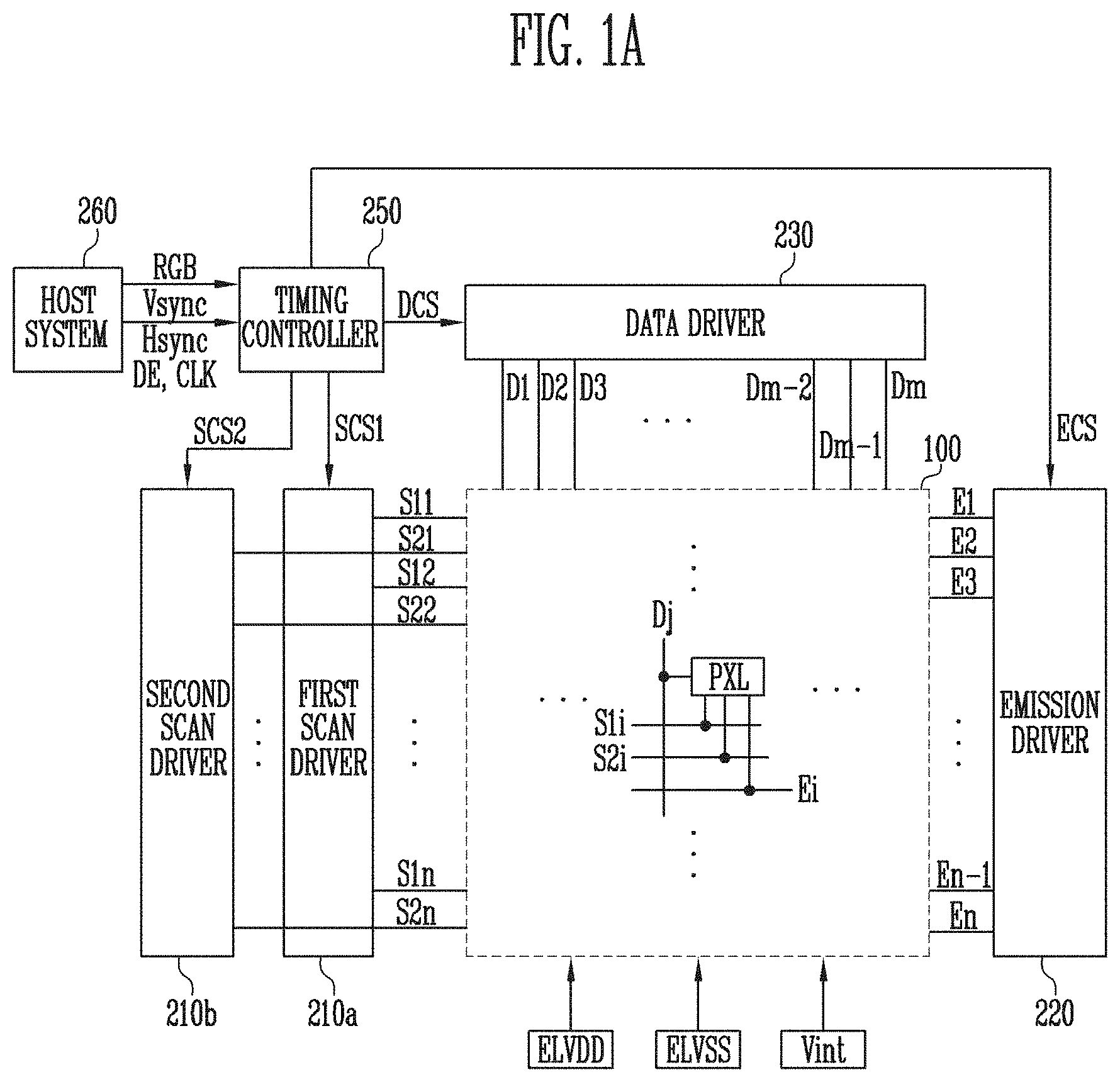 Patent US11783781 Figure 1 – Organic light emitting display device