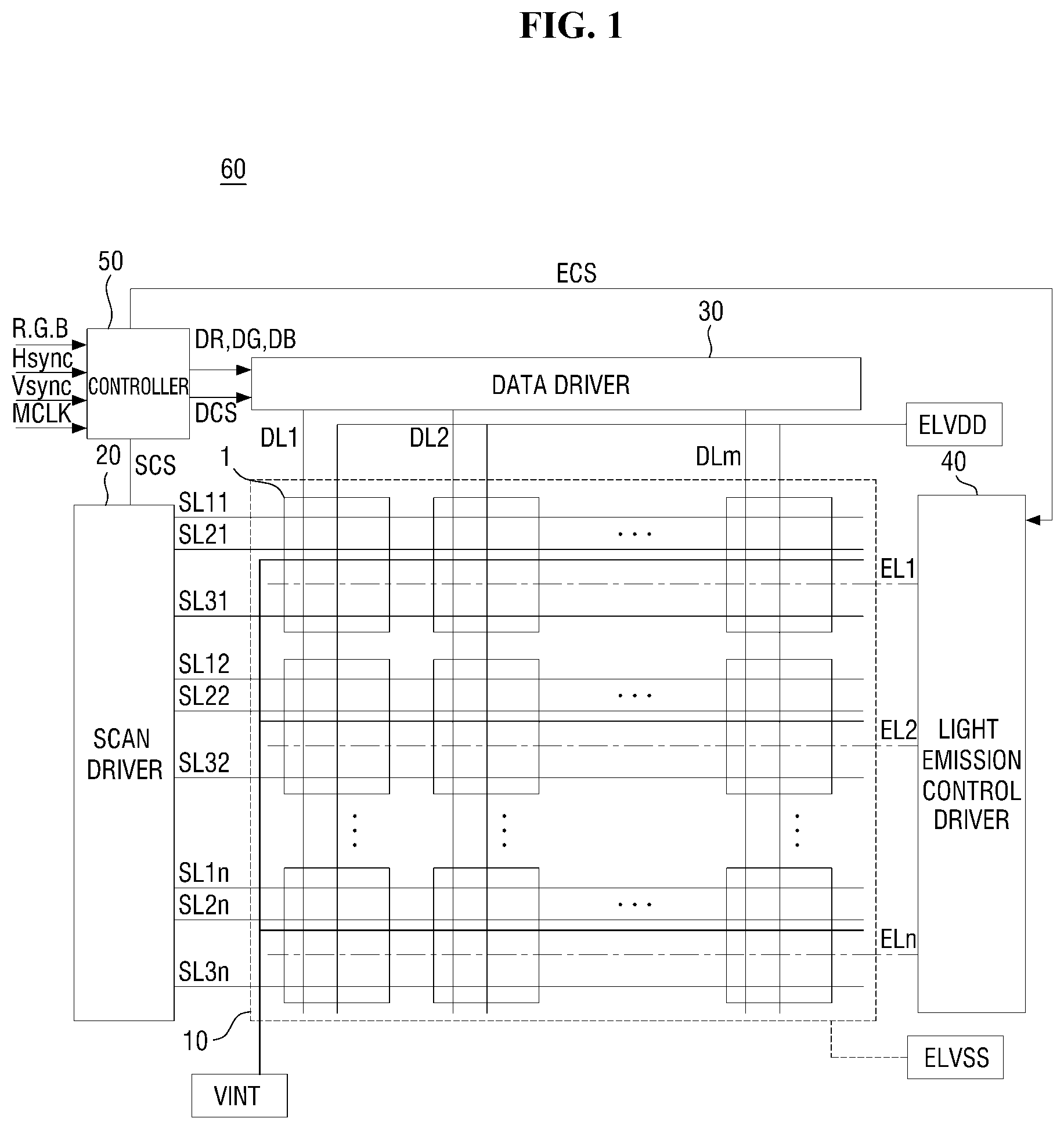 Patent US11783783 — Display device — Figure 1