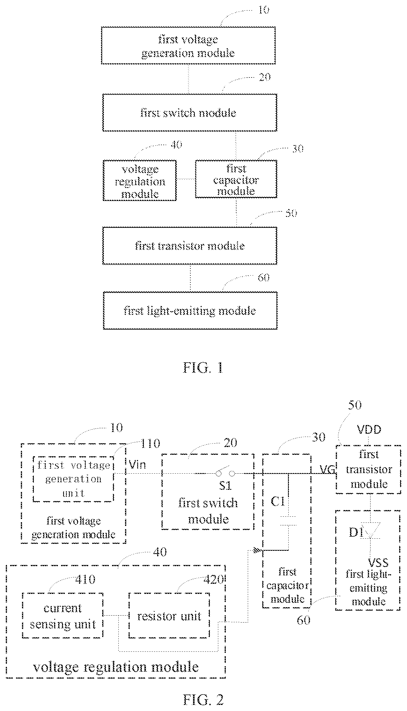 Patent US11783787 Figure 1 – Driving device and electronic apparatus