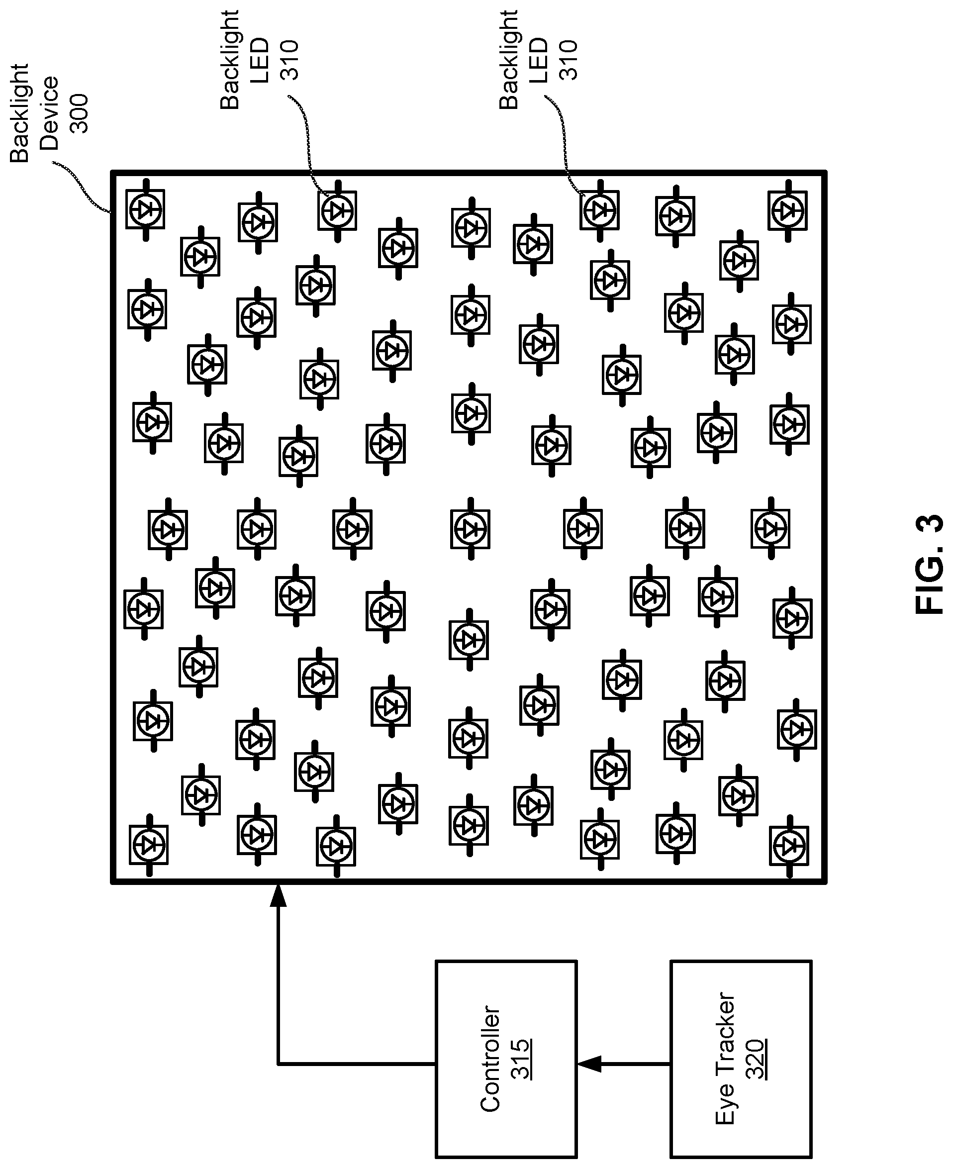Patent US11783789 Figure 5 – Dynamic brightness compensation in display assembly