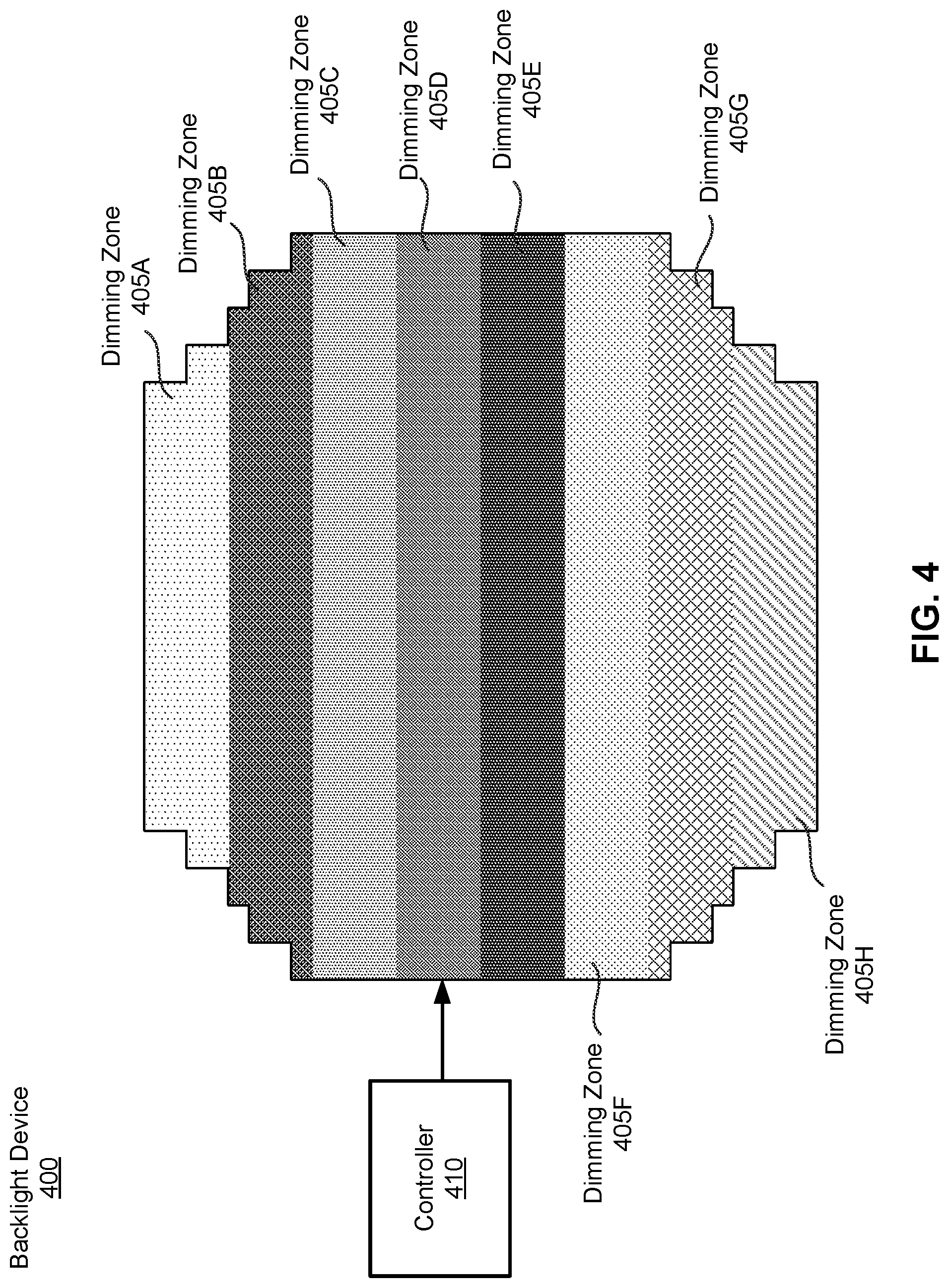 Patent US11783789 Figure 6 – Dynamic brightness compensation in display assembly