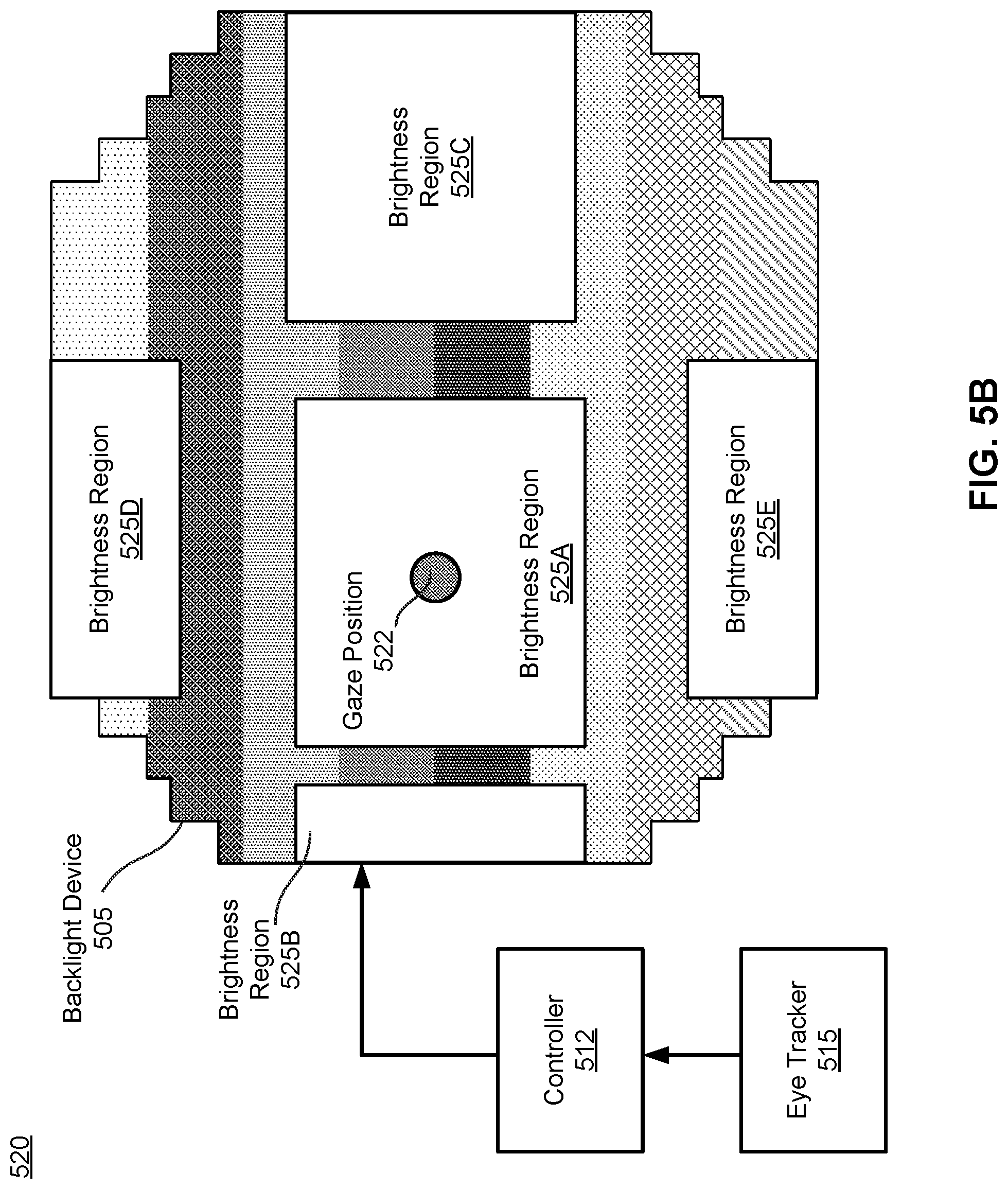 Patent US11783789 Figure 8 – Dynamic brightness compensation in display assembly