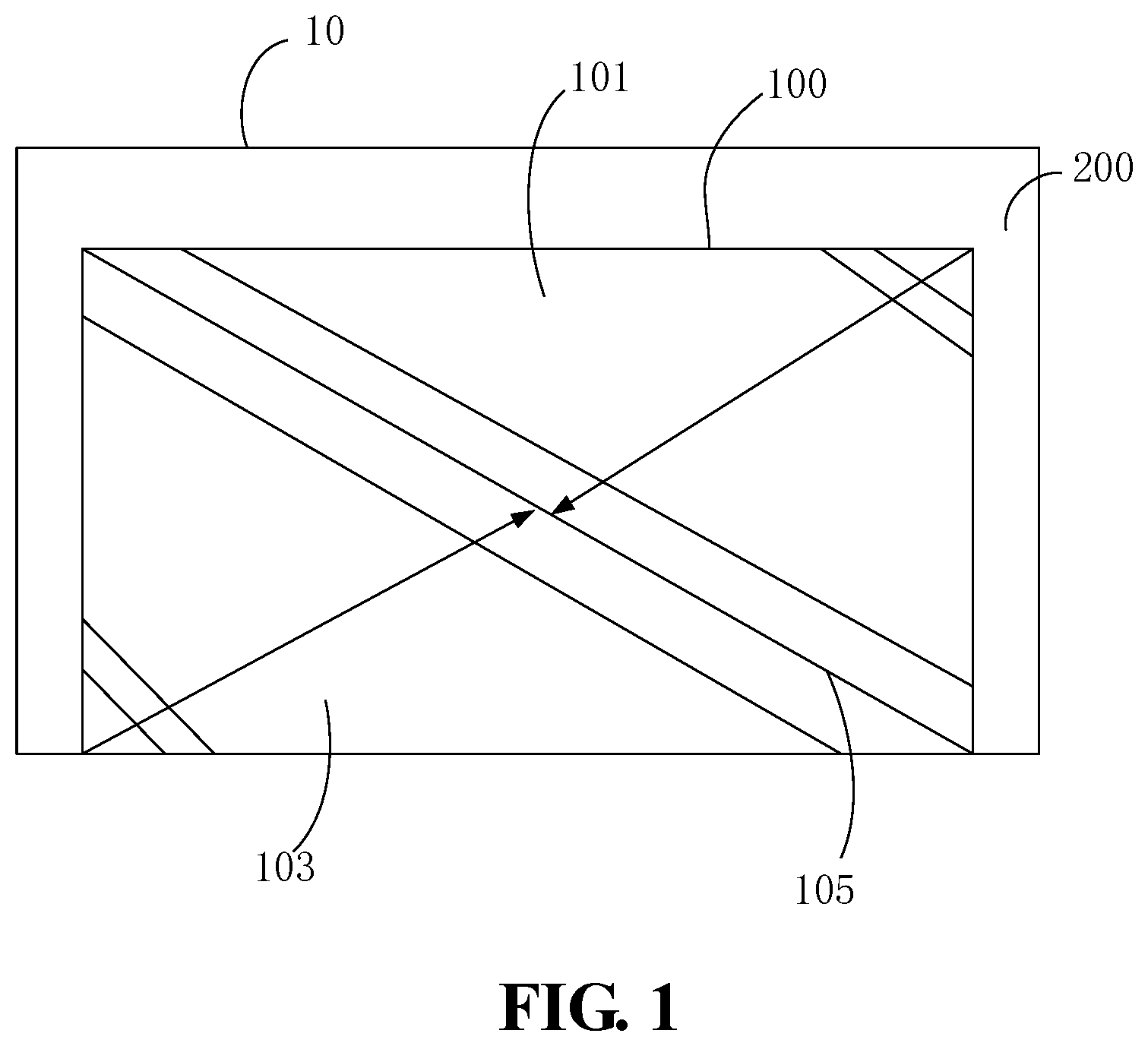 Patent US11783794 Figure 1 – Display device and display panel thereof