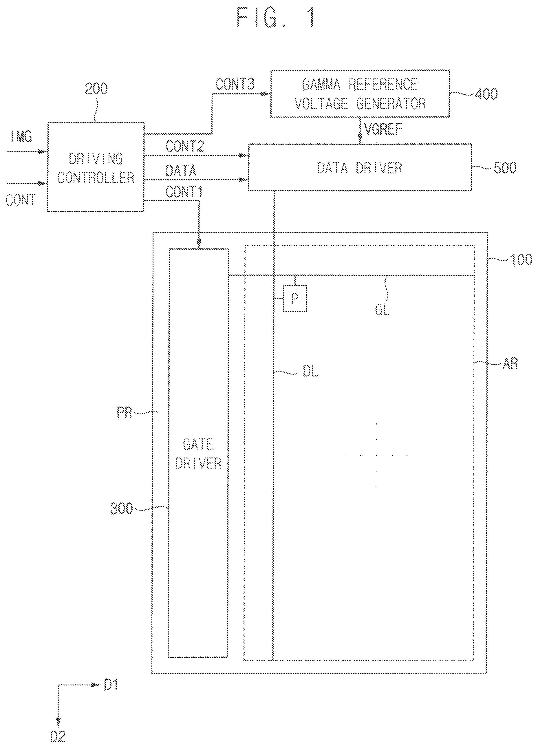 Patent US11783797 Figure 1 – Display apparatus and method of driving the same