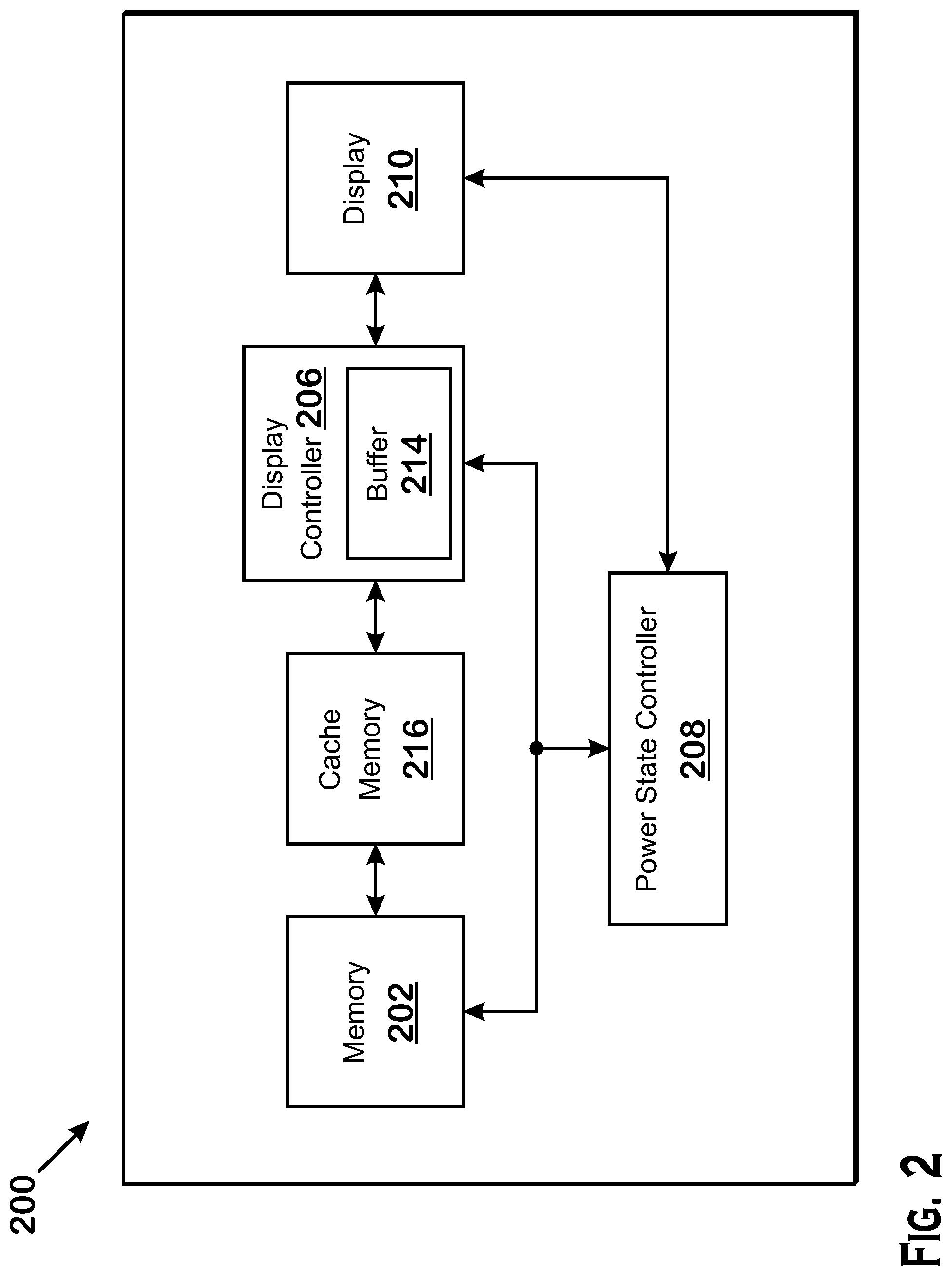 Patent US11783799 Figure 2 – Display engine initiated prefetch to system cache to tolerate memory long blackout