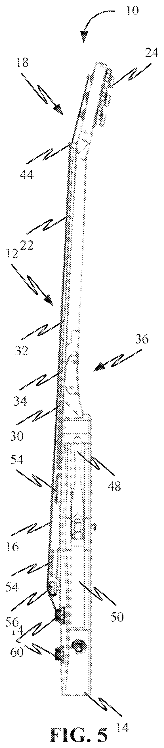 Patent US11783800 Figure 5 – Foldable stringed instrument