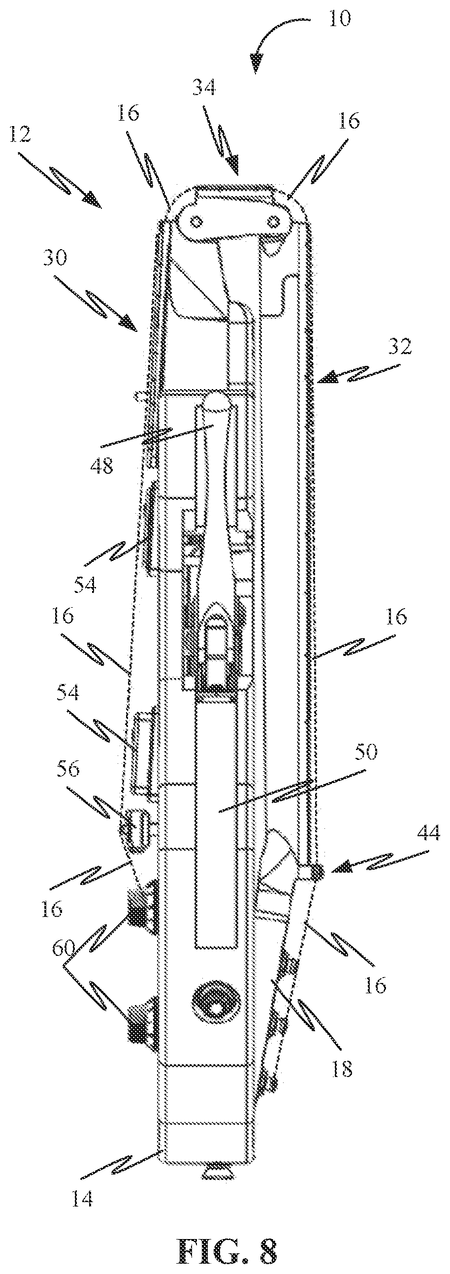 Patent US11783800 Figure 8 – Foldable stringed instrument