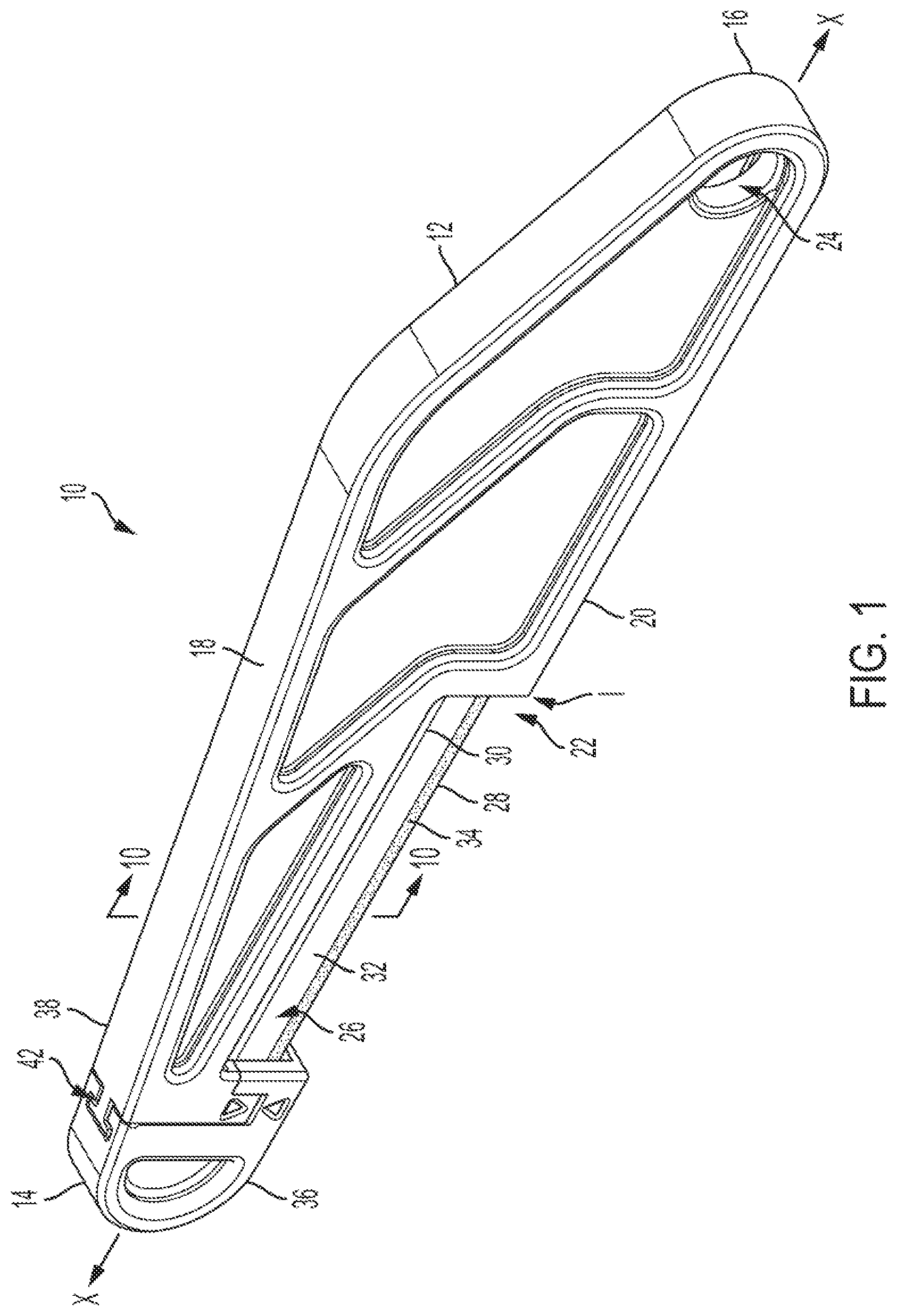 Patent US11783801 Figure 1 – Musical string instrument nut and bridge file