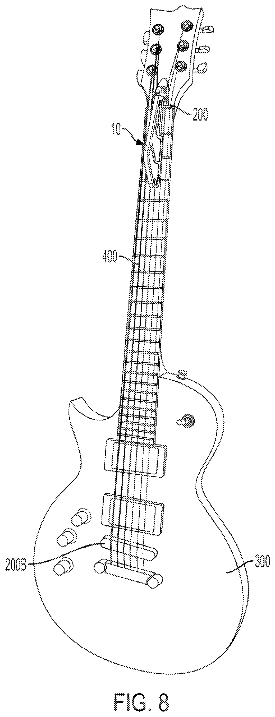 Patent US11783801 Figure 6 – Musical string instrument nut and bridge file