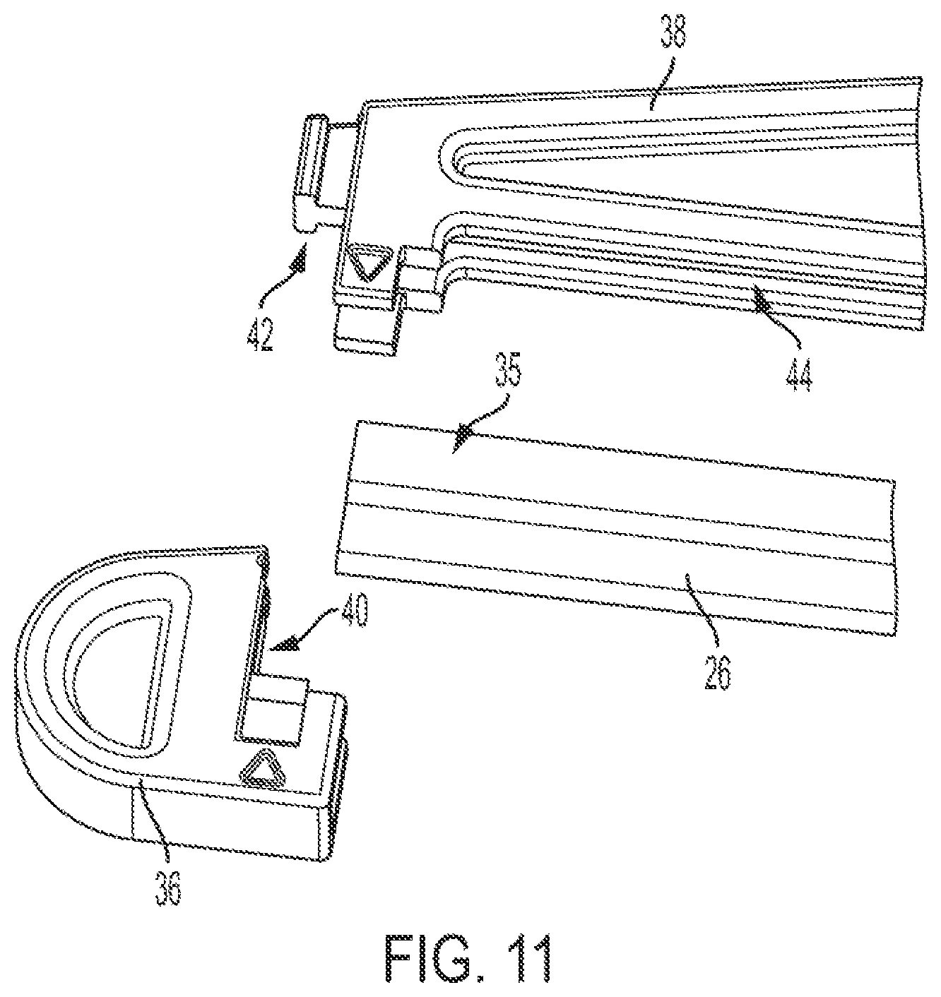 Patent US11783801 Figure 9 – Musical string instrument nut and bridge file