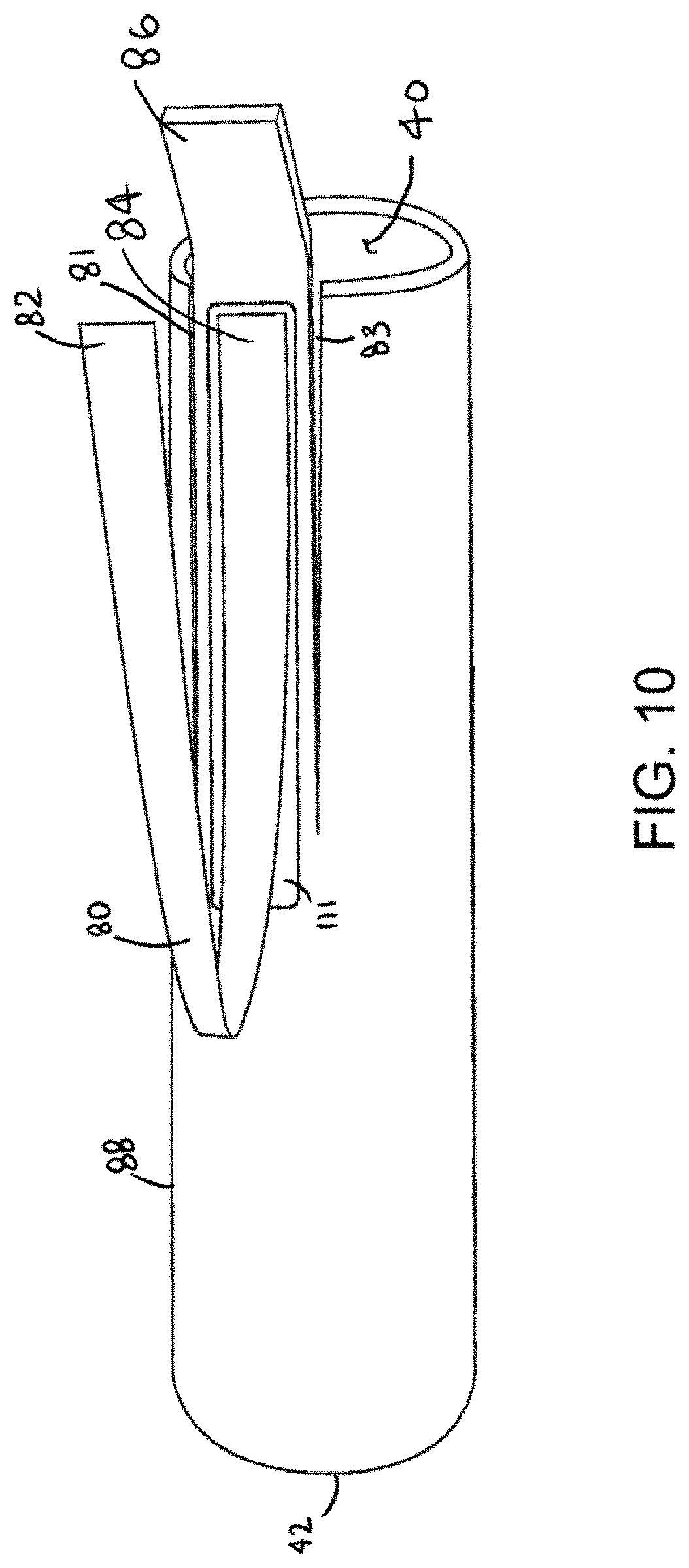 Patent US11783802 Figure 10 – Tremolo bar attachment accessory device