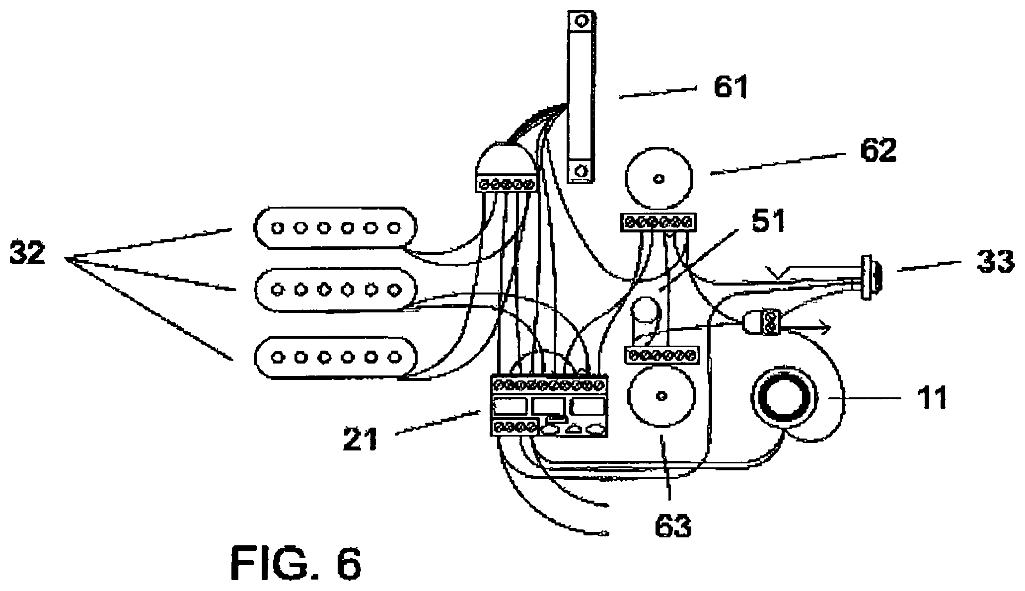 Patent US11783803 Figure 6 – Electronic touch capacitance switch for musical instrument