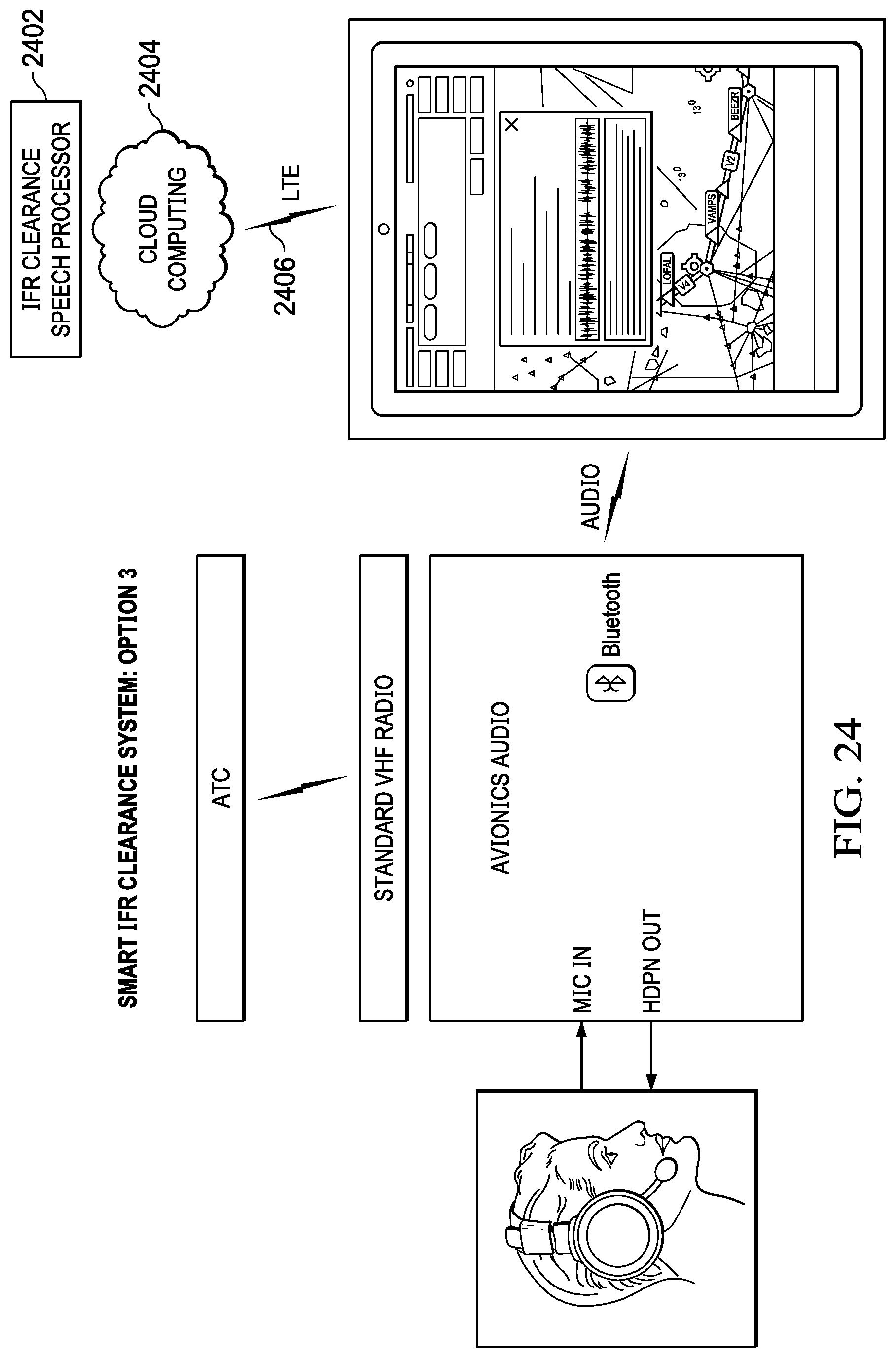 Patent US11783810 Figure 19 – Voice activity detection and dialogue recognition for air traffic control