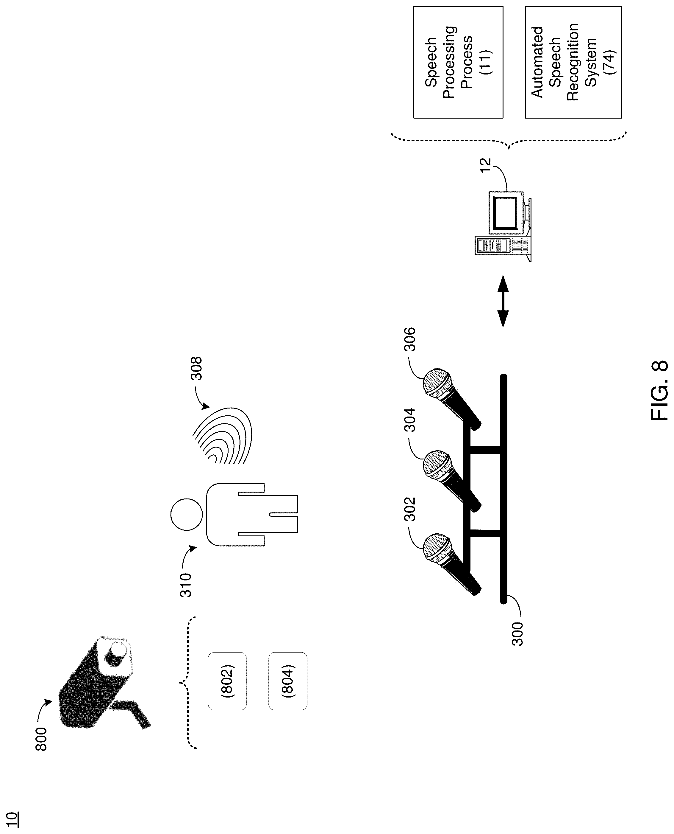 Patent US11783826 Figure 8 – System and method for data augmentation and speech processing in dynamic acoustic environments