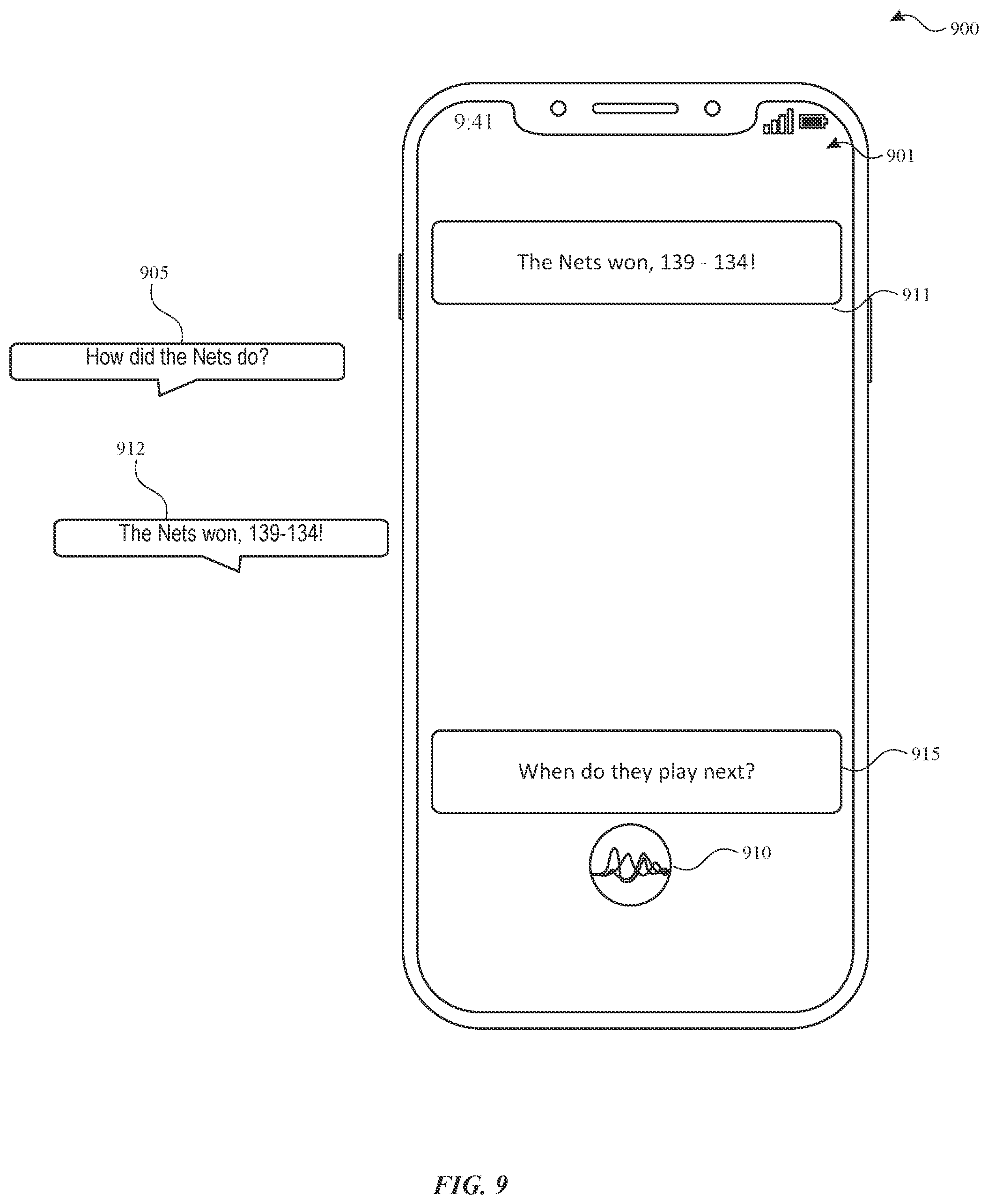 Patent US11783827 Figure 14 – Determining suggested subsequent user actions during digital assistant interaction