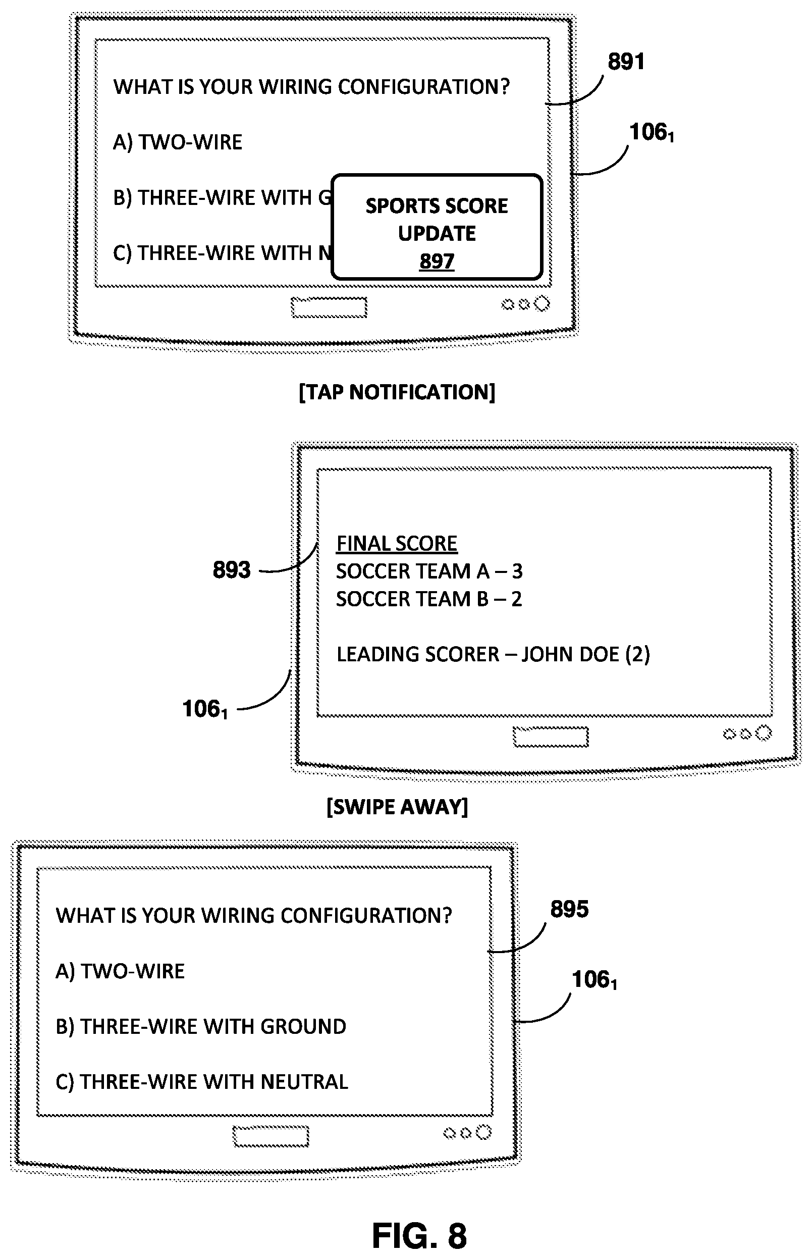 Patent US11783832 Figure 8 – Determining whether to automatically resume first automated assistant session upon cessation of interrupting second session