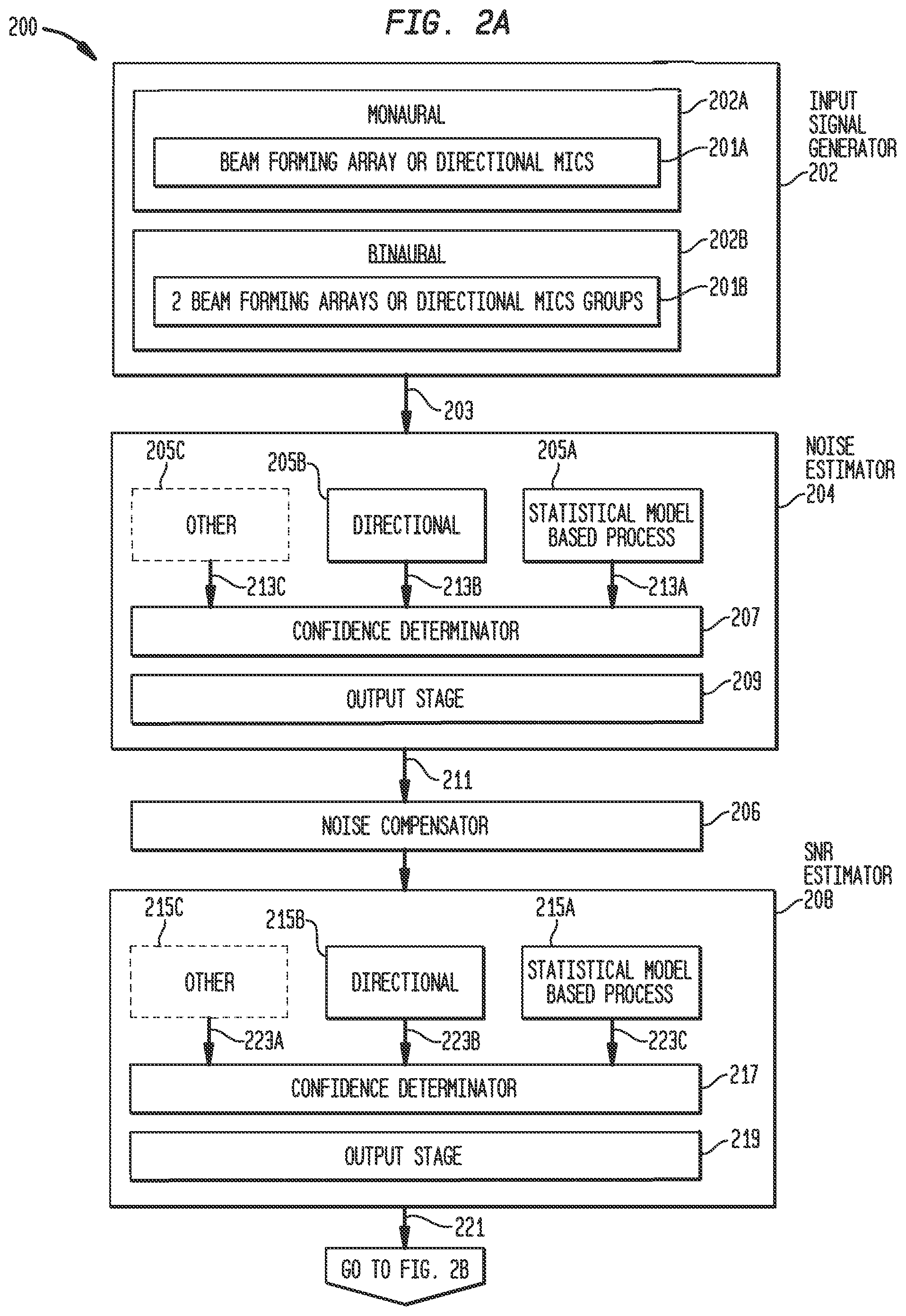 Patent US11783845 Figure 2 – Sound processing with increased noise suppression