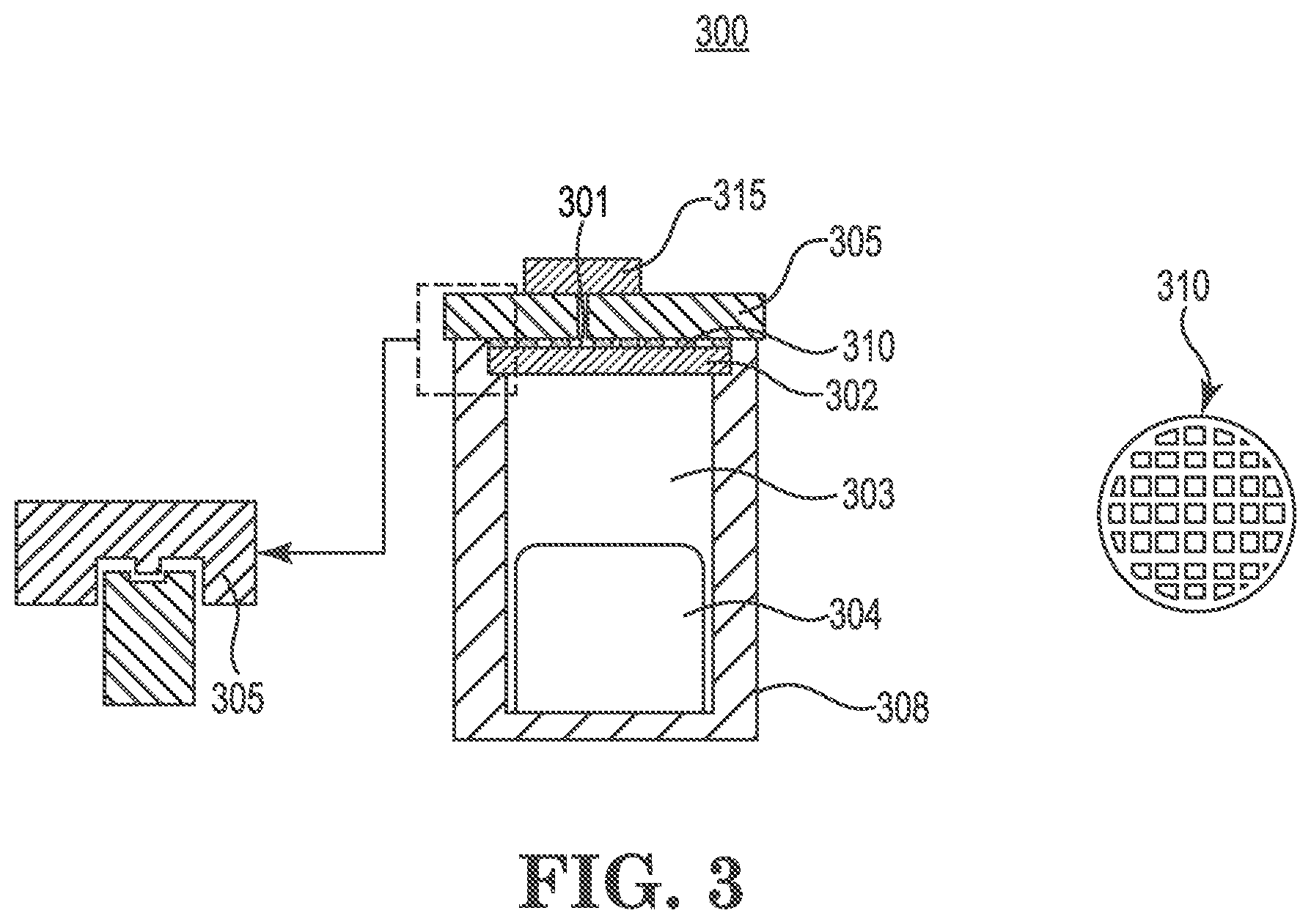 Patent US11783867 Figure 3 – Electronic device that includes a composition that can actively generate and release a gaseous oxidizing agent component into an interior space of the electronic device, and related subassemblies and methods